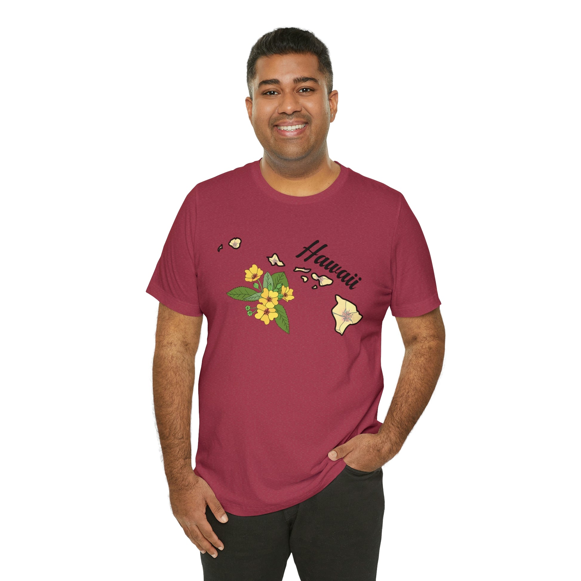 Hawaii State Flower Short Sleeve T-shirt