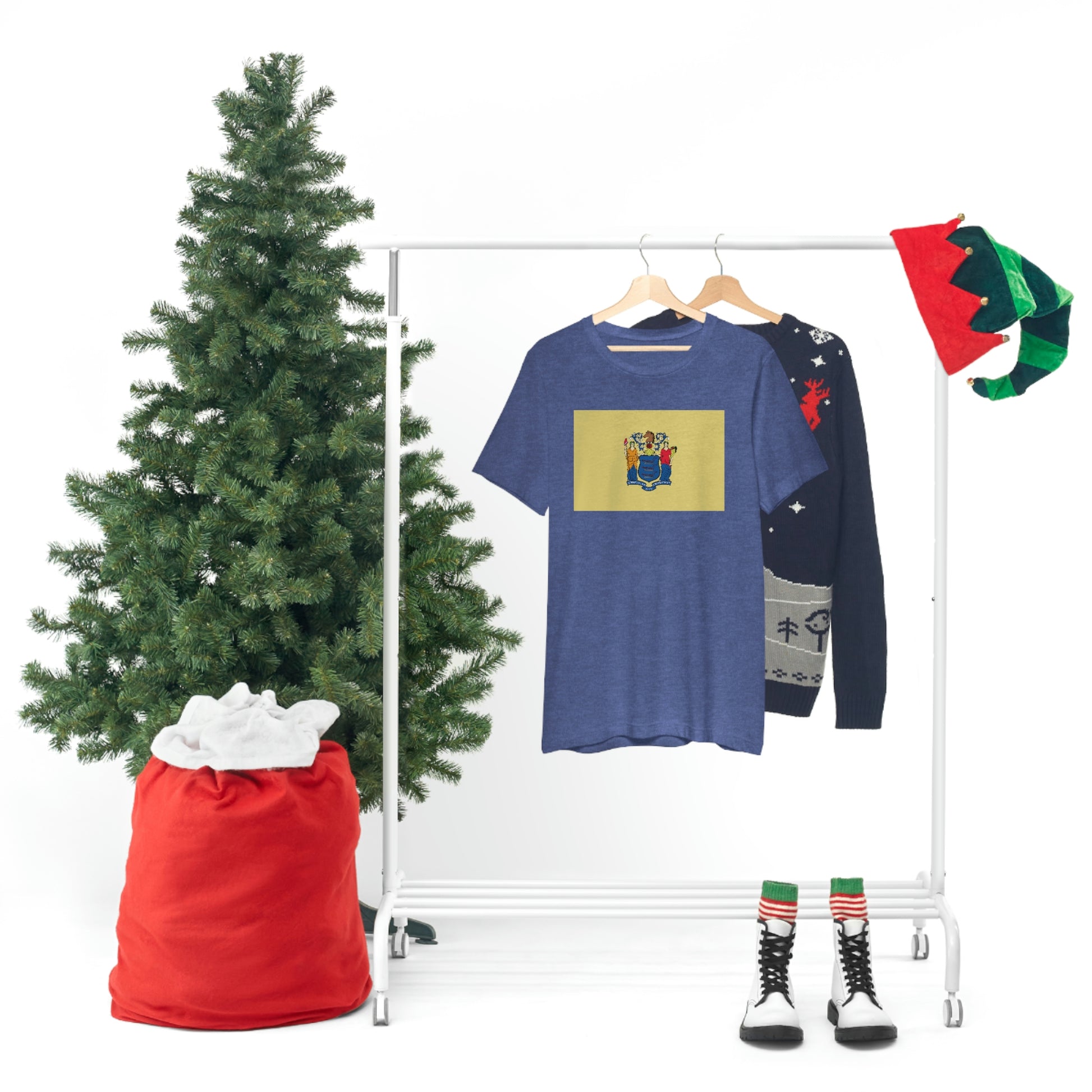 New Jersey Flag Unisex Jersey Short Sleeve Tee Tshirt T-shirt