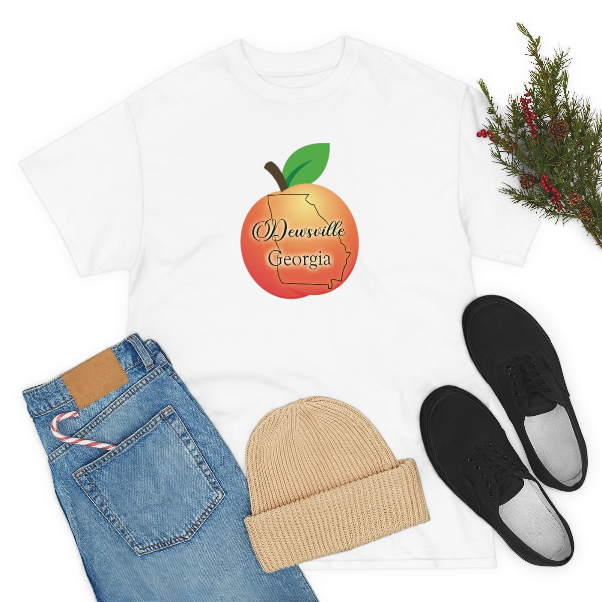 Dewsville Georgia Unisex Heavy Cotton Tee