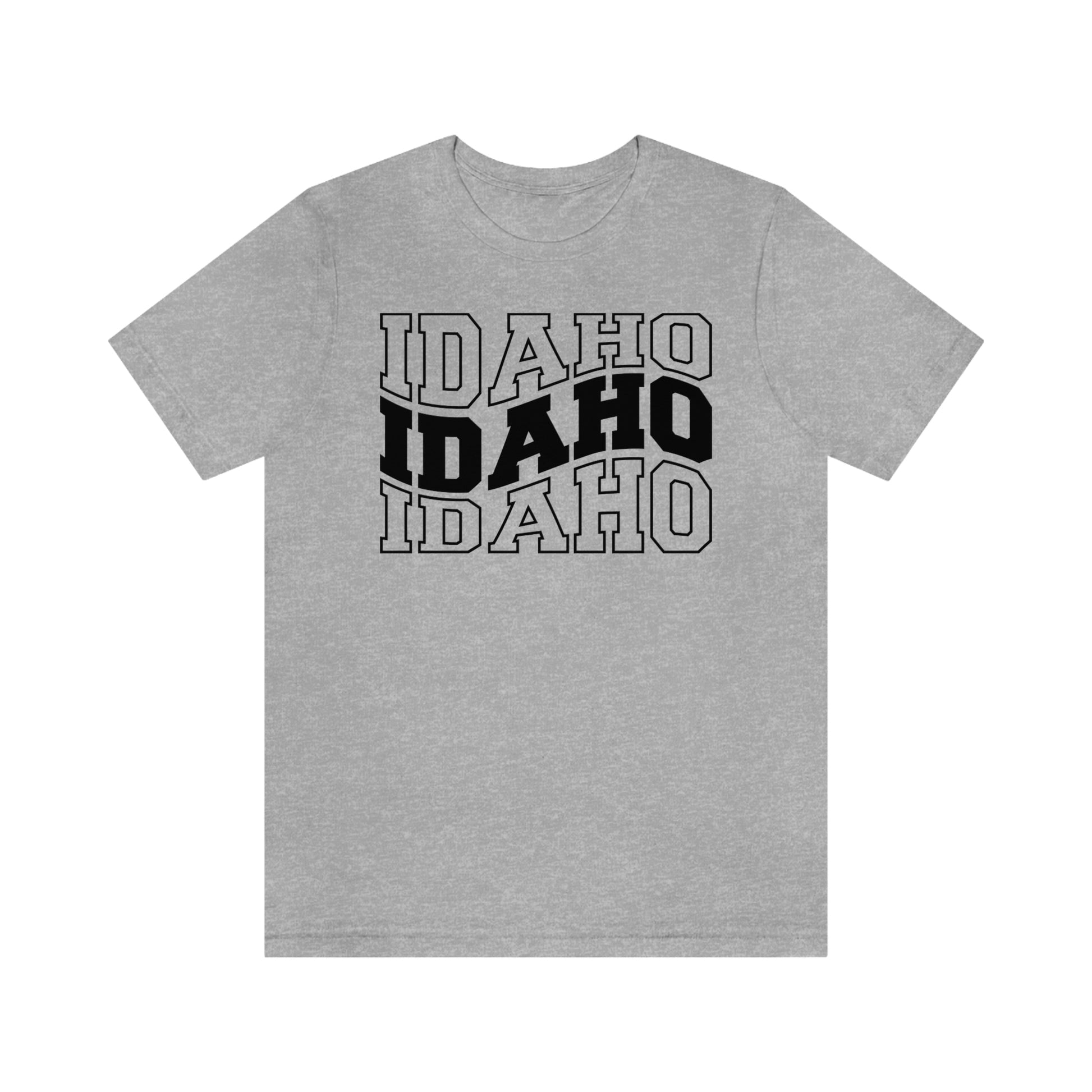 Idaho Varsity Letters Wavy Short Sleeve T-shirt