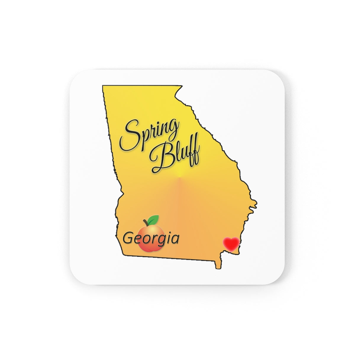 Spring Bluff Georgia Corkwood Coaster Set