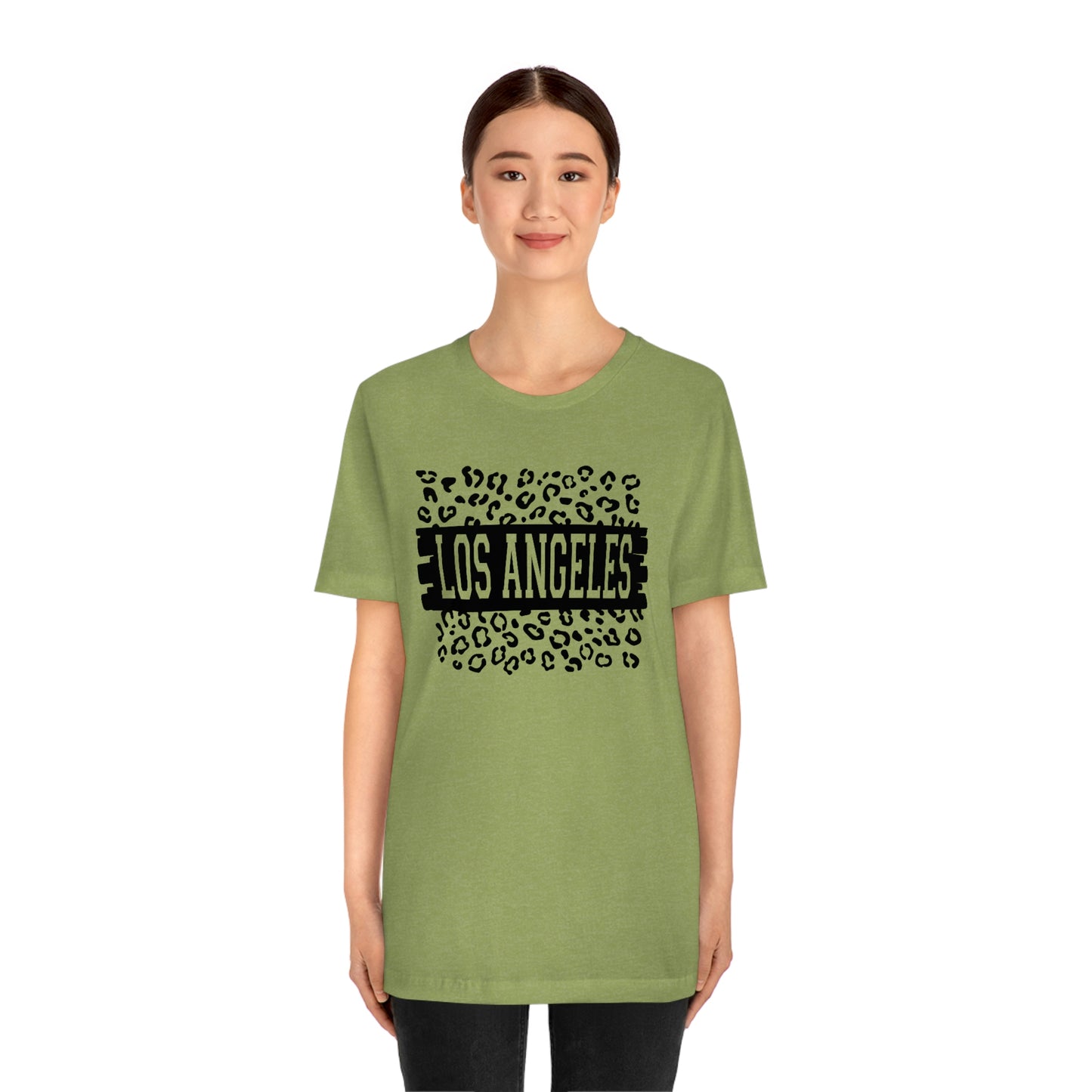 Los Angeles Leopard Print Unisex Jersey Short Sleeve Tee Tshirt T-shirt