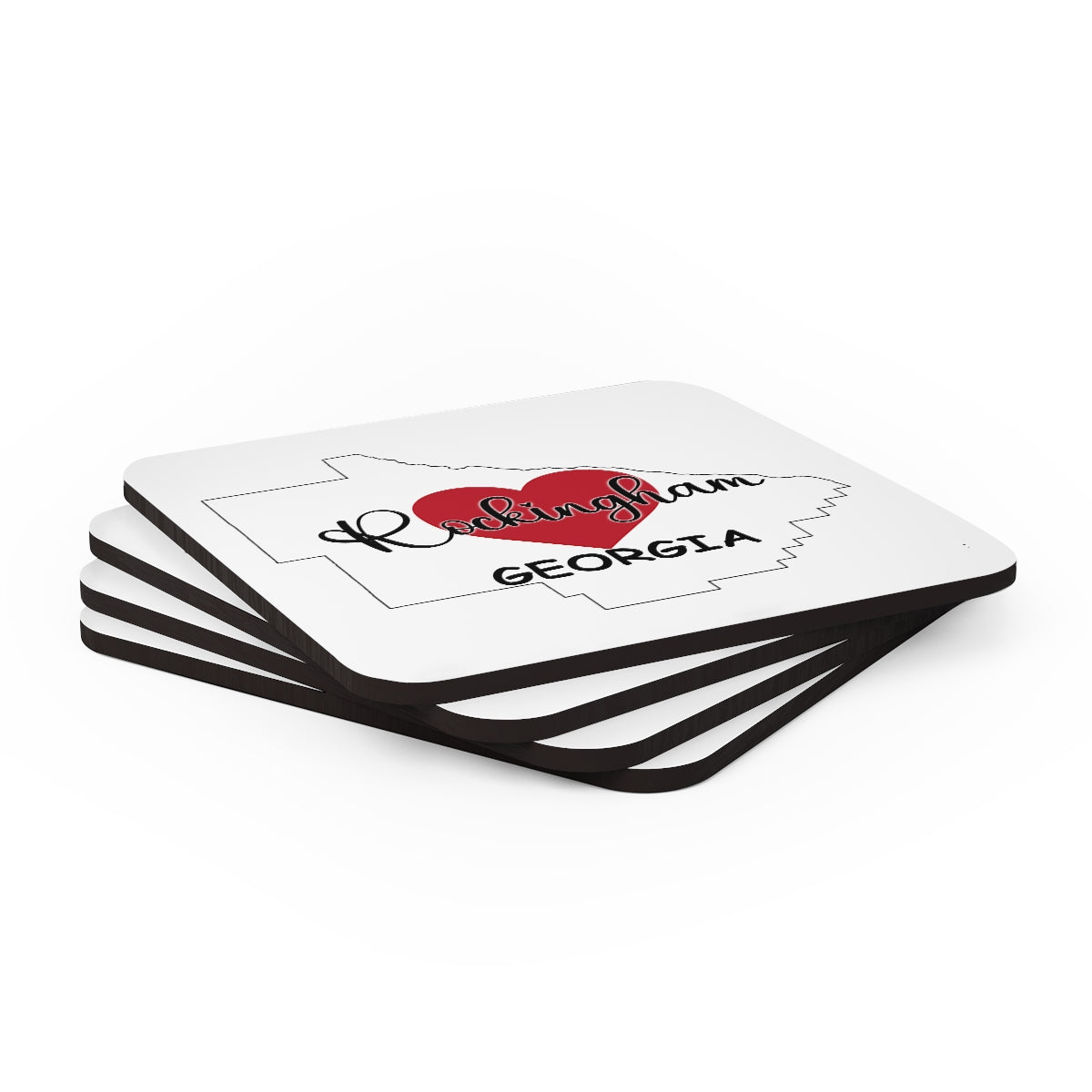Rockingham Georgia Corkwood Coaster Set