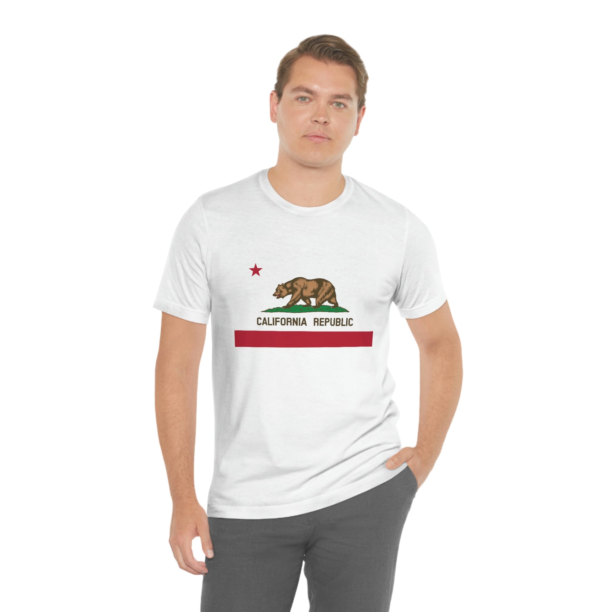 California Flag Unisex Jersey Short Sleeve Tee Tshirt T-shirt