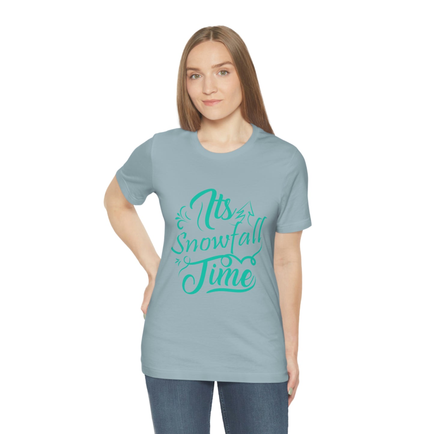 It's Snowfall Time Print Unisex Jersey Short Sleeve Tee
