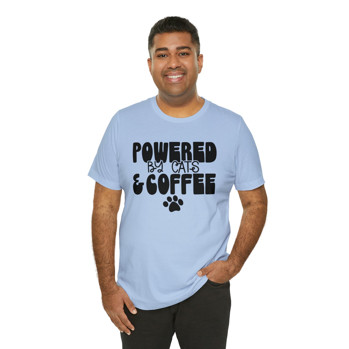 Powered by Cats & Coffee Short Sleeve T-shirt