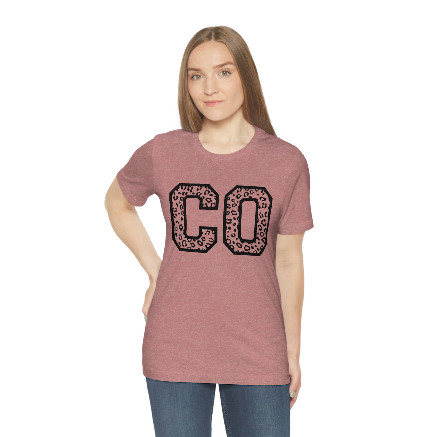 Colorado Leopard Print Unisex Jersey Short Sleeve Tee Tshirt T-shirt