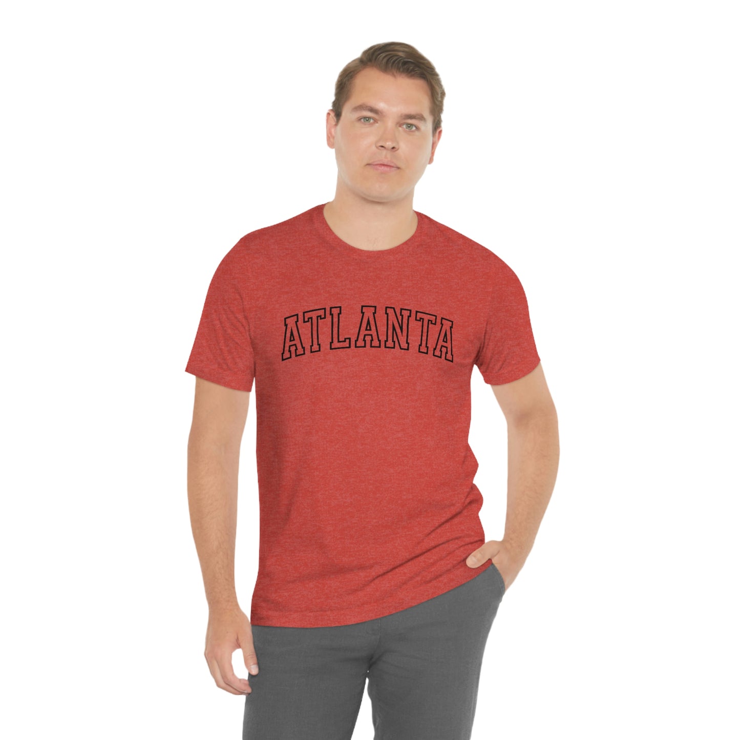 Atlanta Georgia Varsity Letters Arch Short Sleeve T-shirt