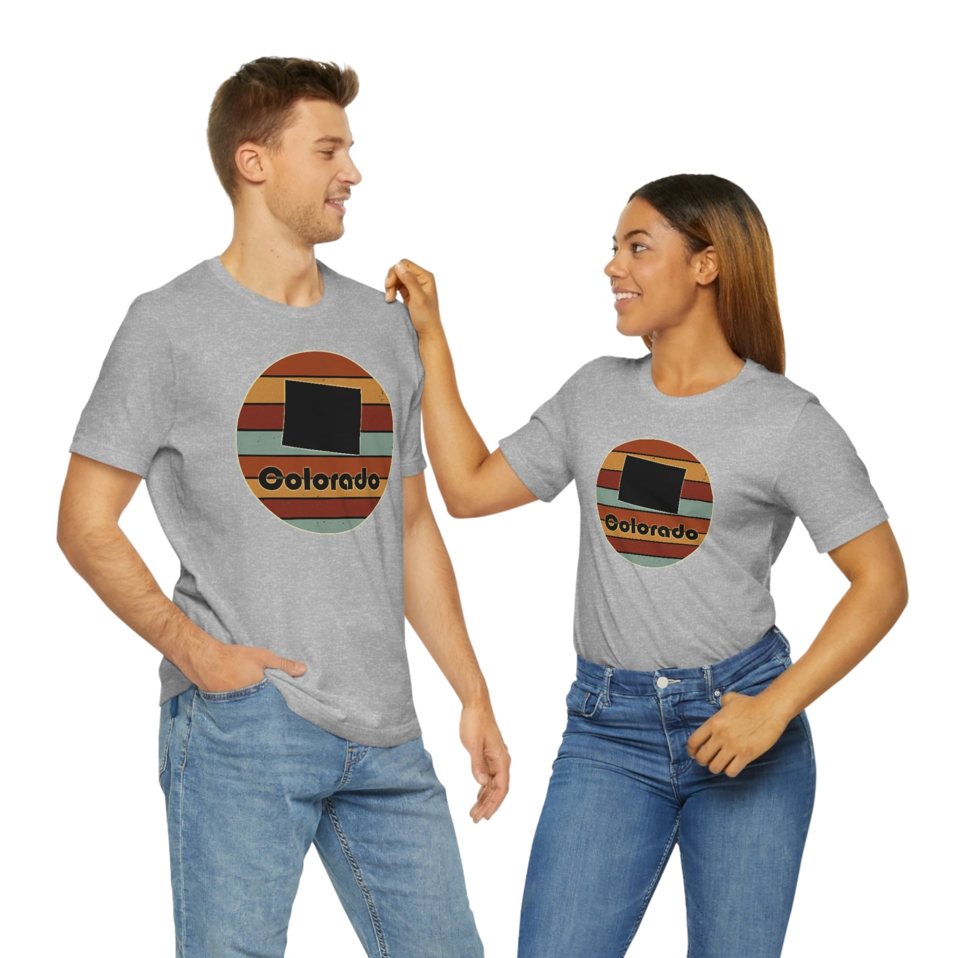 Colorado Retro Sunset Unisex Jersey Short Sleeve Tee Tshirt T-shirt