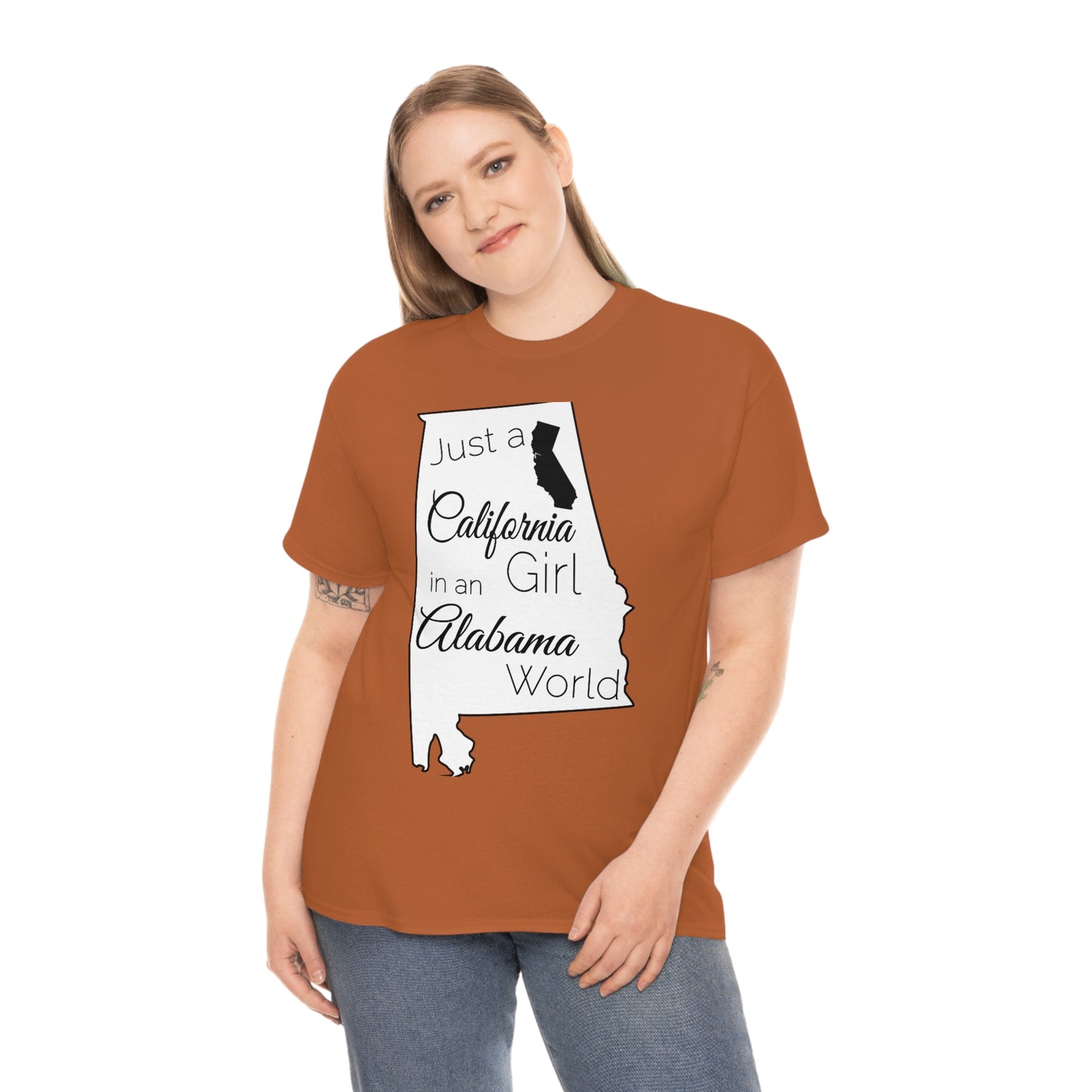 Just a California Girl in an Alabama World Unisex Heavy Cotton Tee