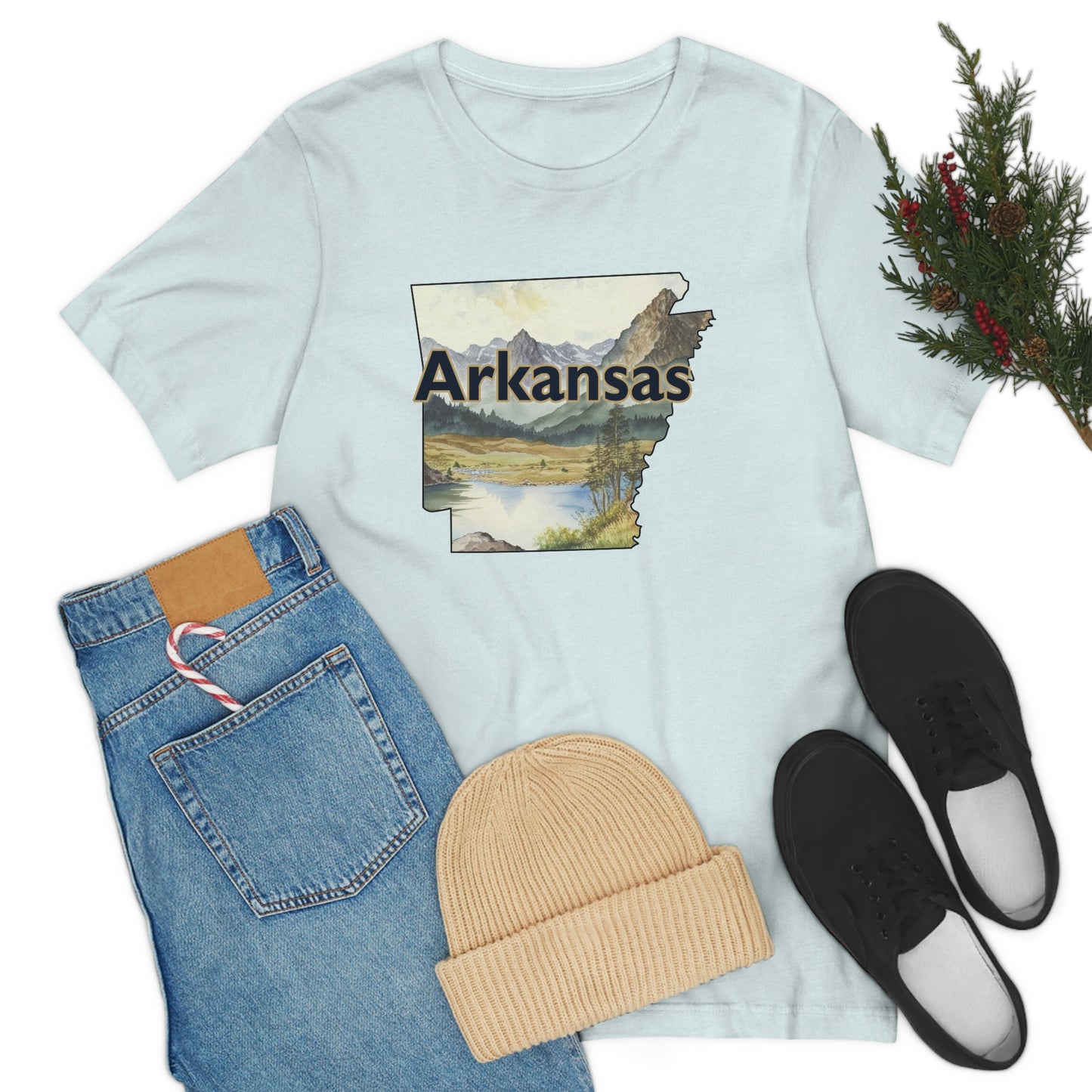 Arkansas Landscape Unisex Jersey Short Sleeve Tee Tshirt T-shirt