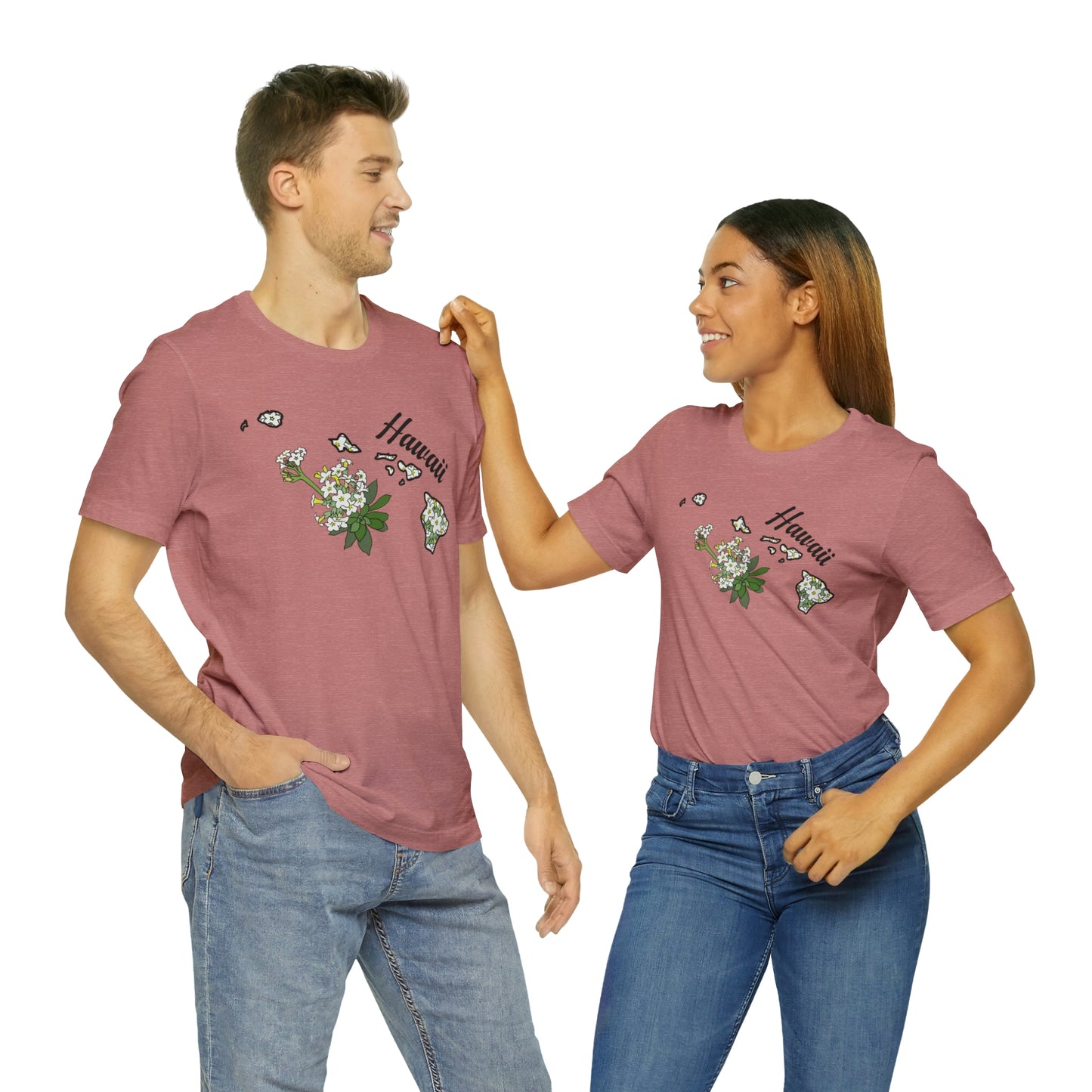 Hawaii State Flower Short Sleeve T-shirt