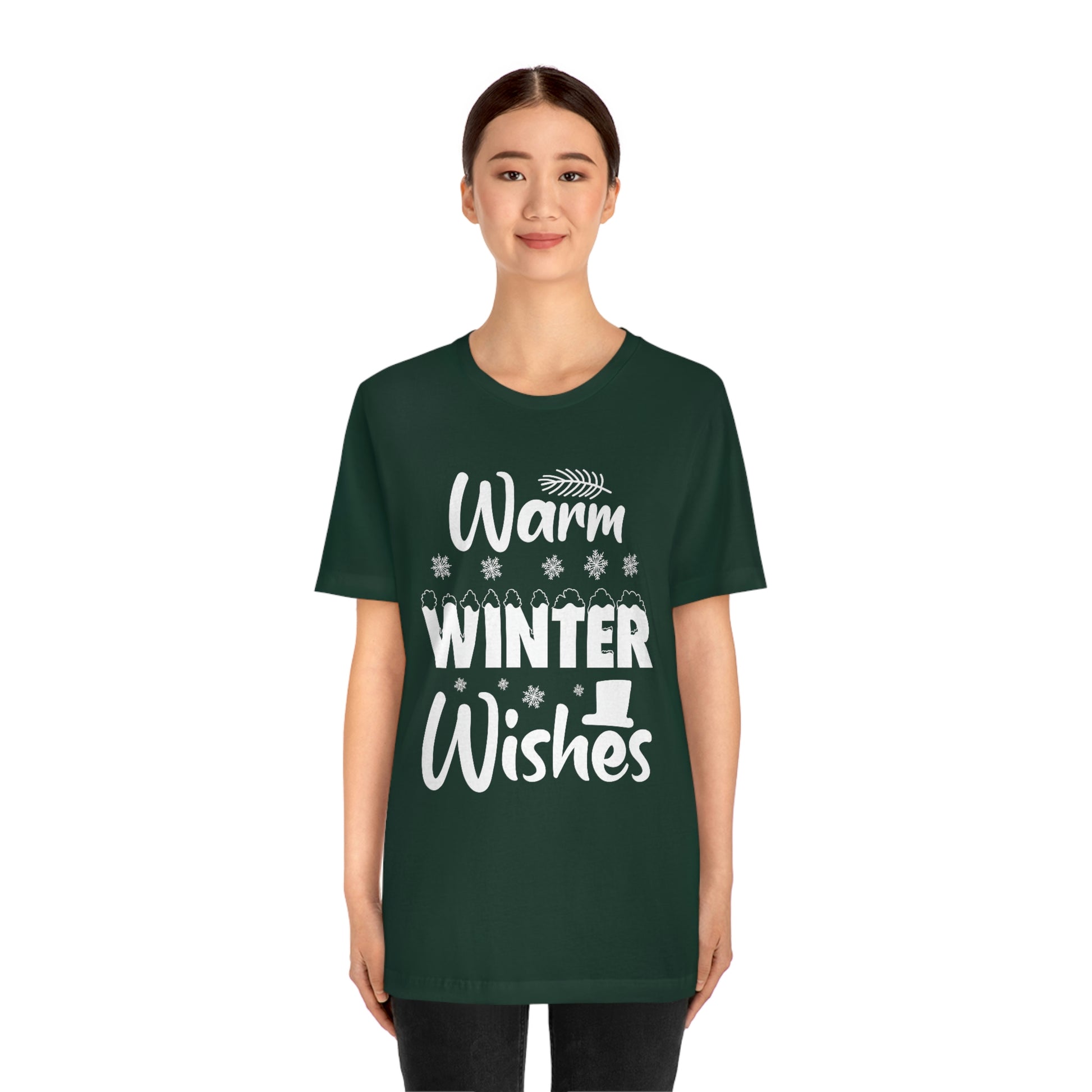 Warm Winter Wishes Unisex Jersey Short Sleeve Tee