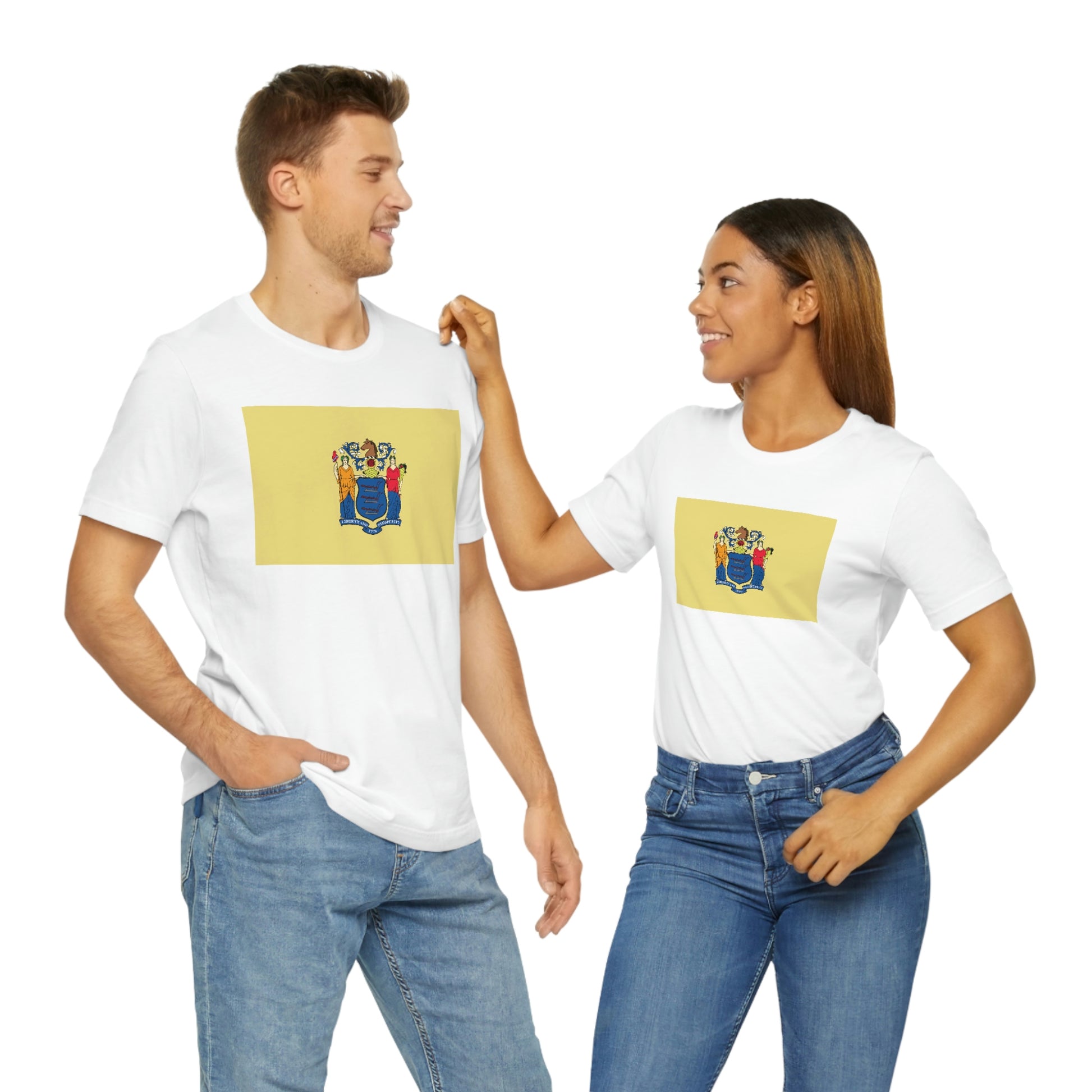 New Jersey Flag Unisex Jersey Short Sleeve Tee Tshirt T-shirt