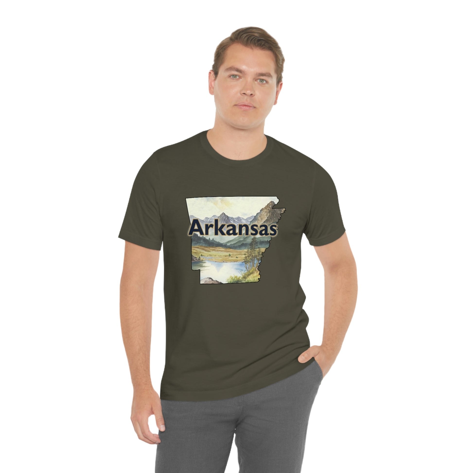 Arkansas Landscape Unisex Jersey Short Sleeve Tee Tshirt T-shirt