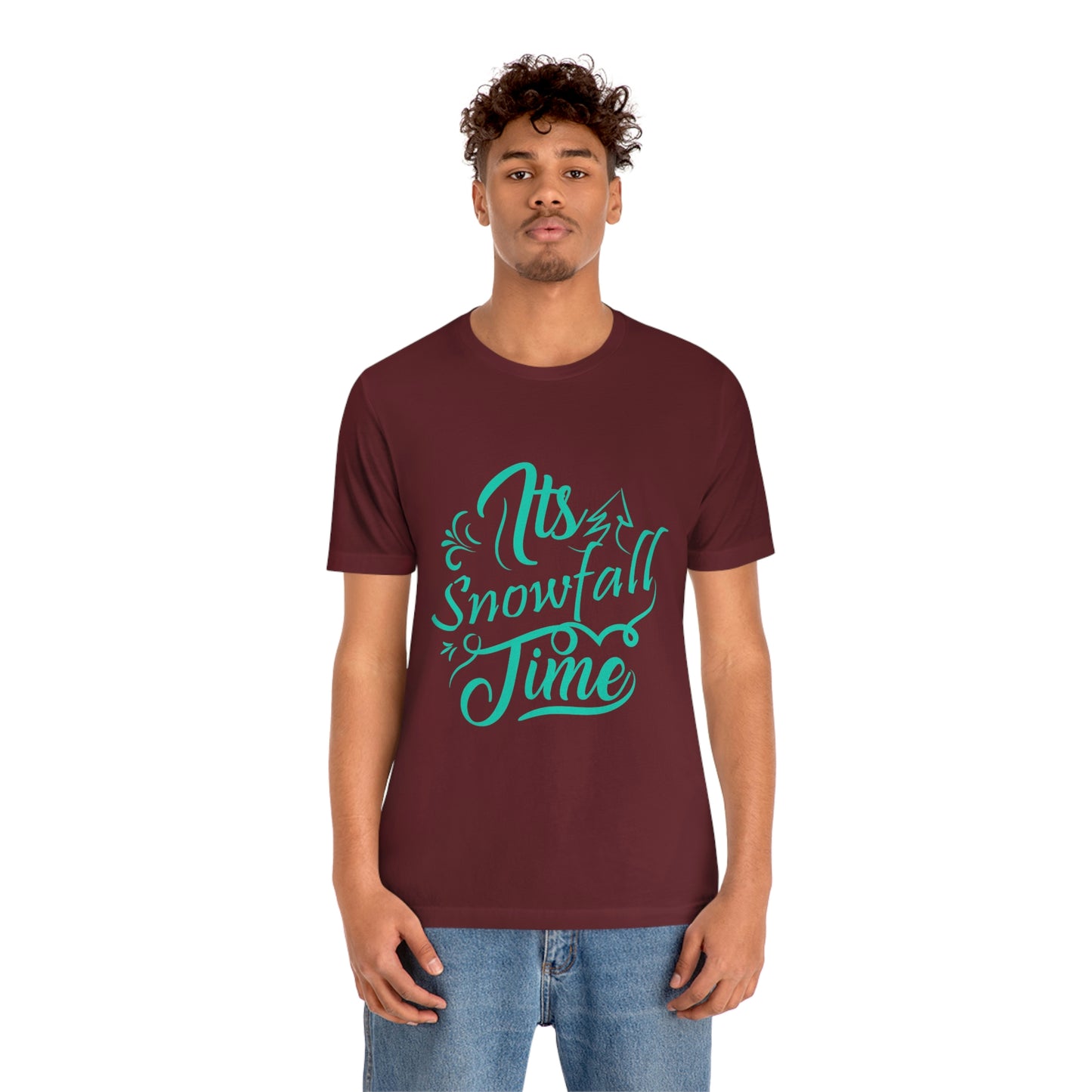 It's Snowfall Time Print Unisex Jersey Short Sleeve Tee