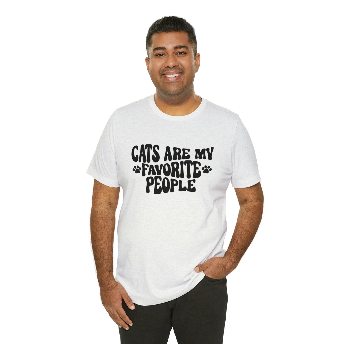 Cats Are My Favorite People Short Sleeve T-shirt