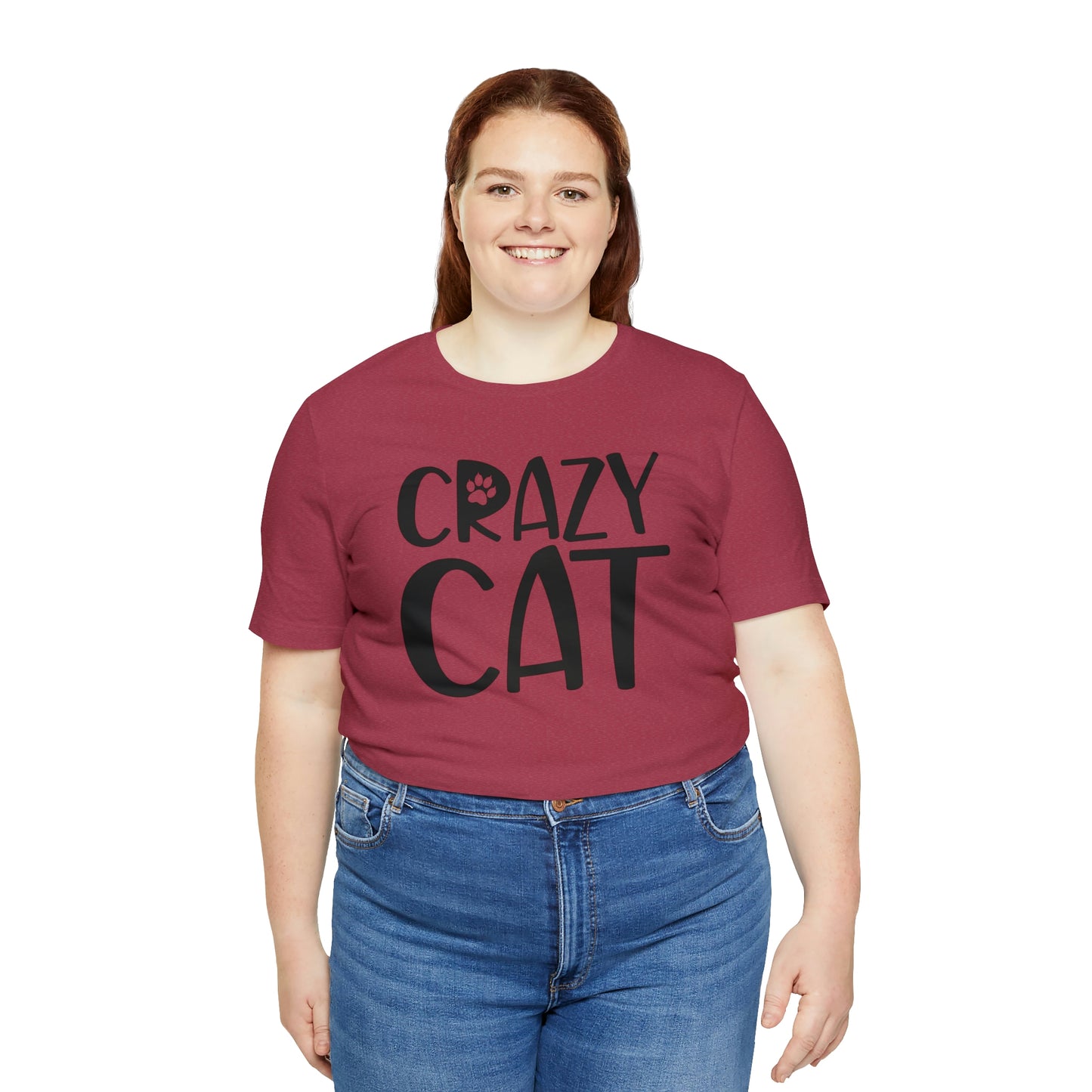 Crazy Cat Short Sleeve T-shirt