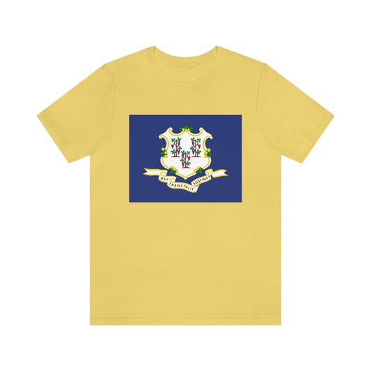 Connecticut Flag Unisex Jersey Short Sleeve Tee Tshirt T-shirt