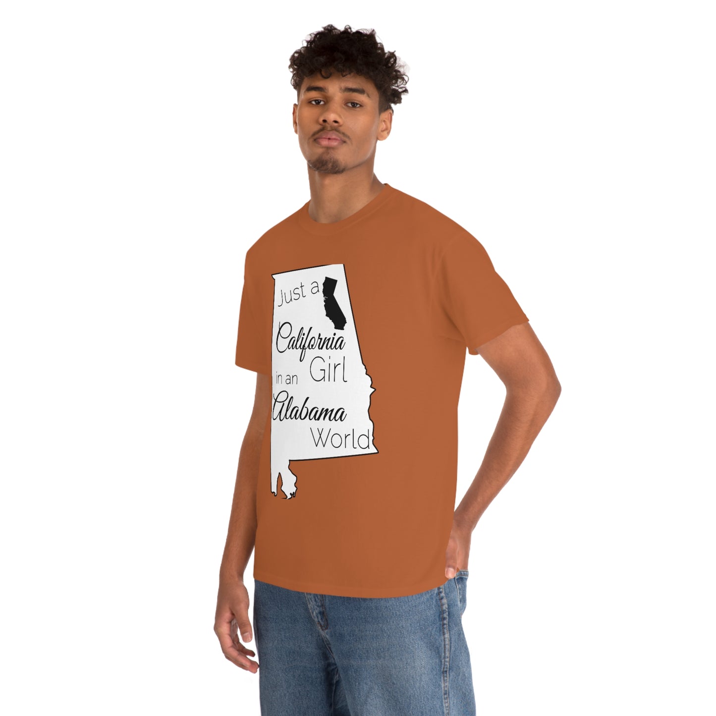 Just a California Girl in an Alabama World Unisex Heavy Cotton Tee