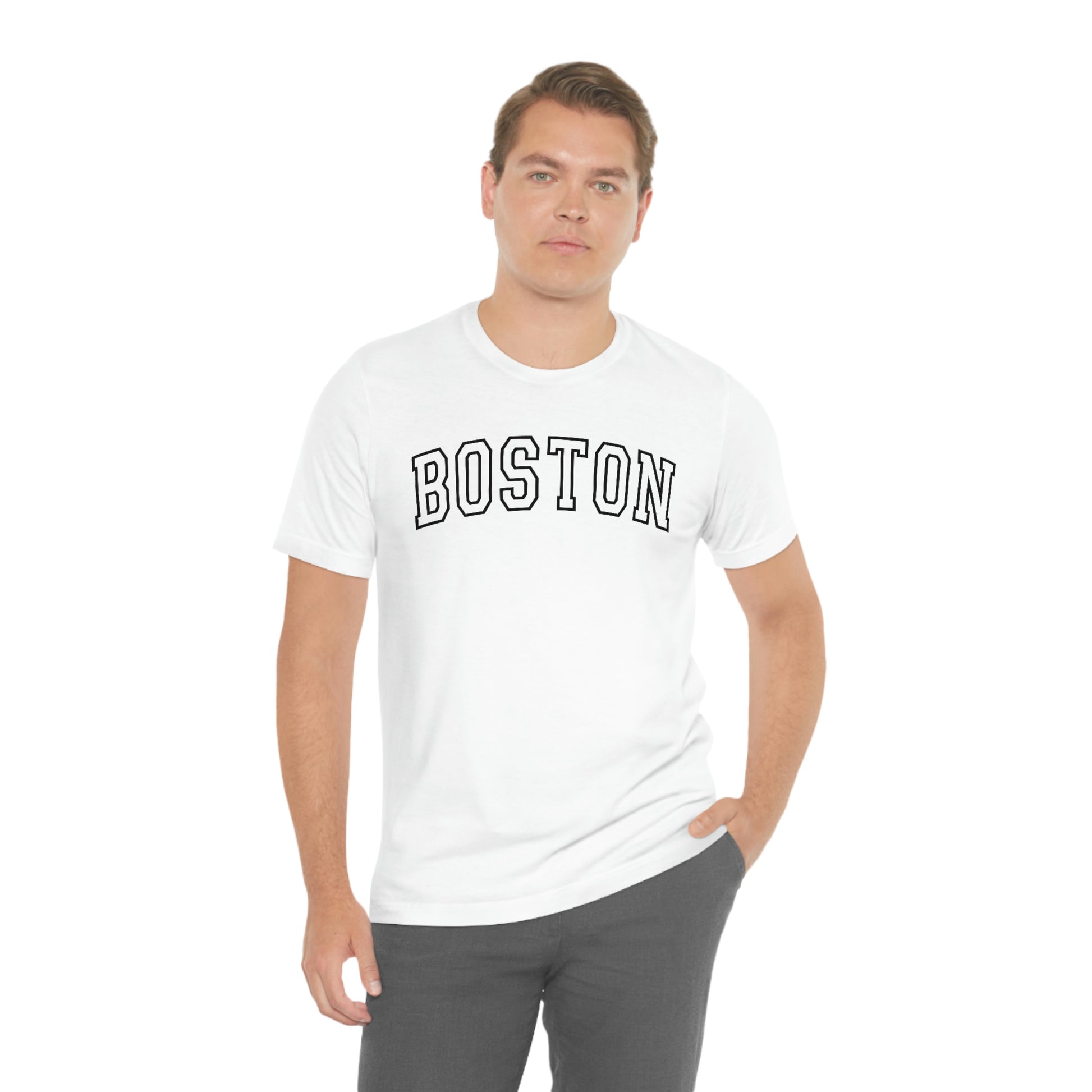 Boston Varsity Letters Arch Short Sleeve T-shirt