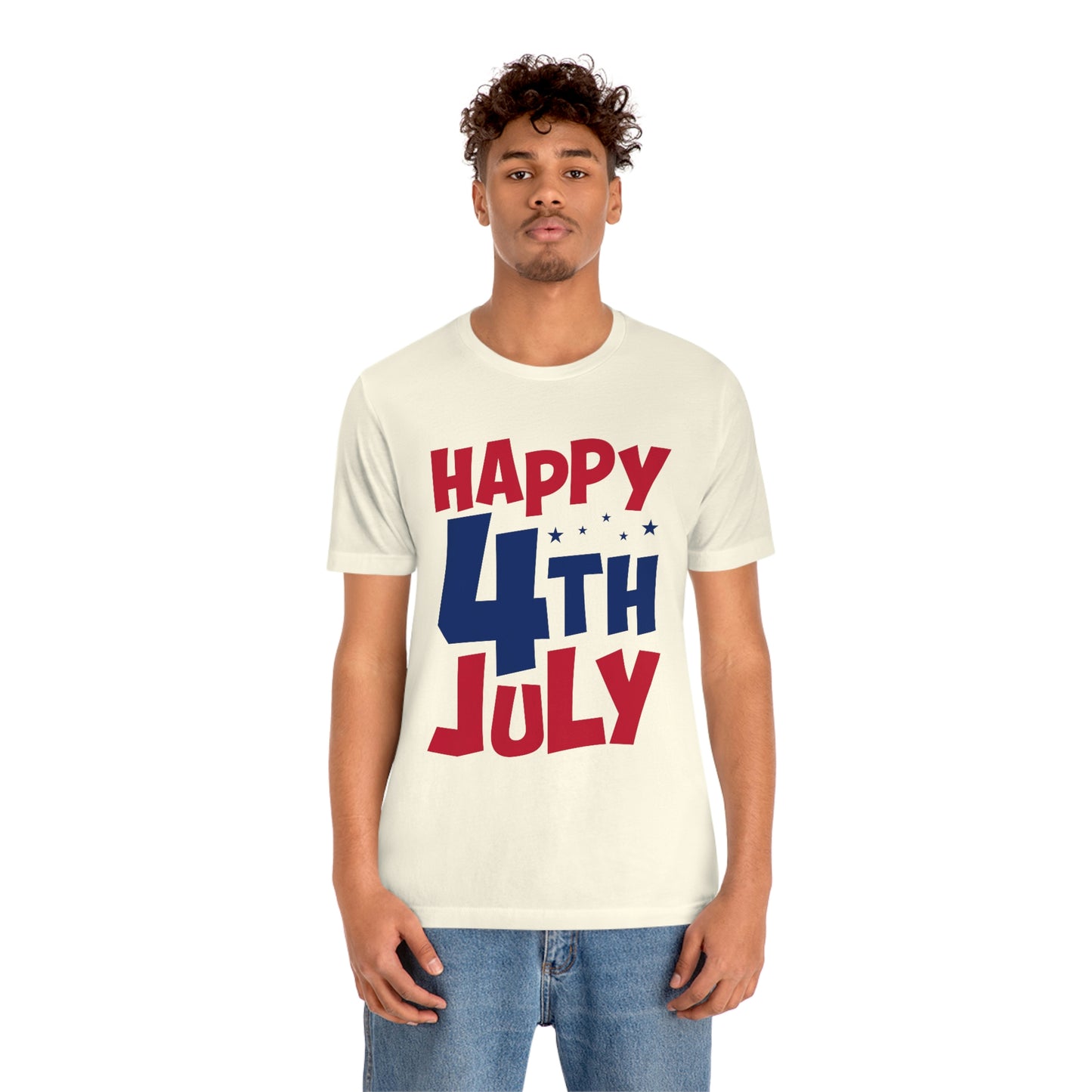 Happy 4th of July Unisex Jersey Short Sleeve Tee