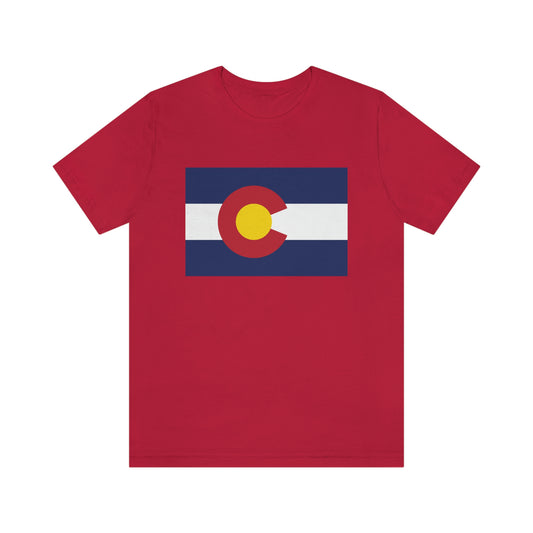 Colorado Flag Unisex Jersey Short Sleeve Tee Tshirt T-shirt