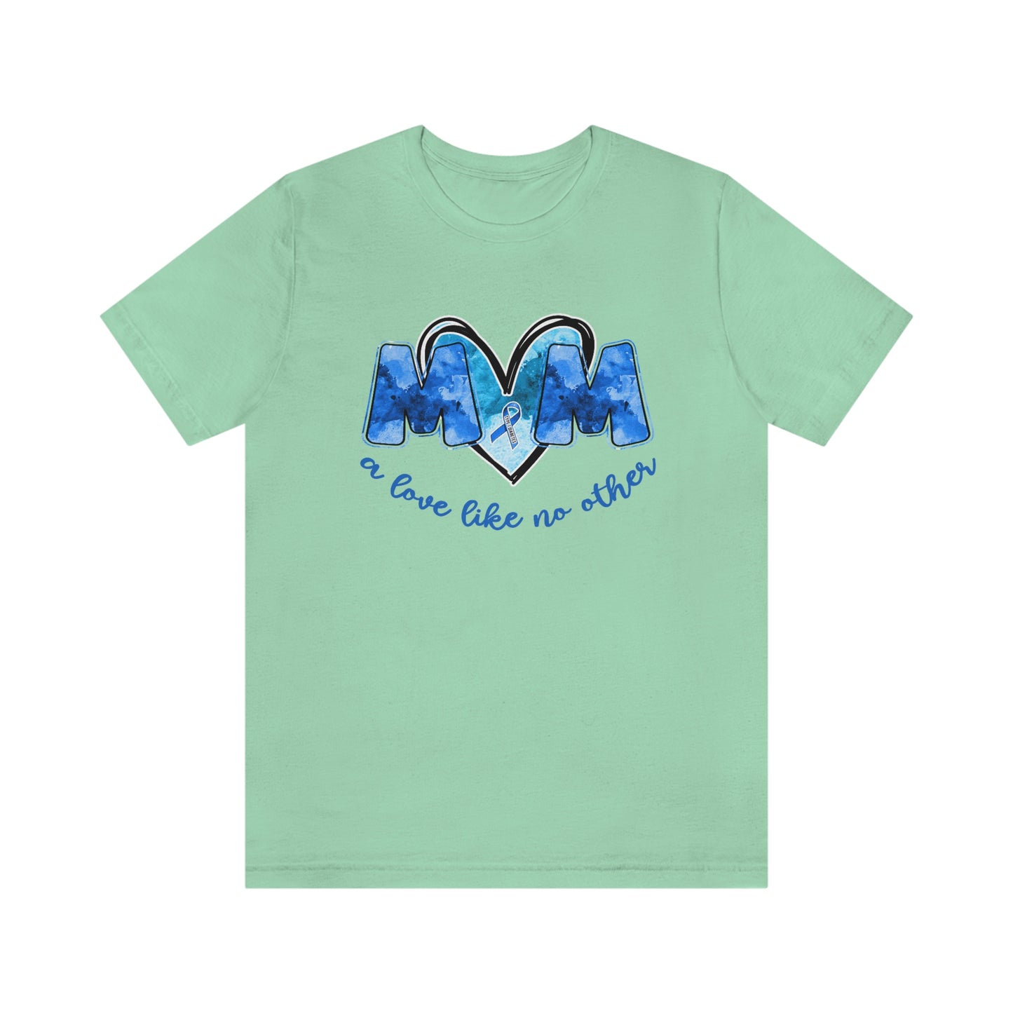 Mom A Love Like No Other Diabetes Awareness Print Unisex Jersey Short Sleeve Tee