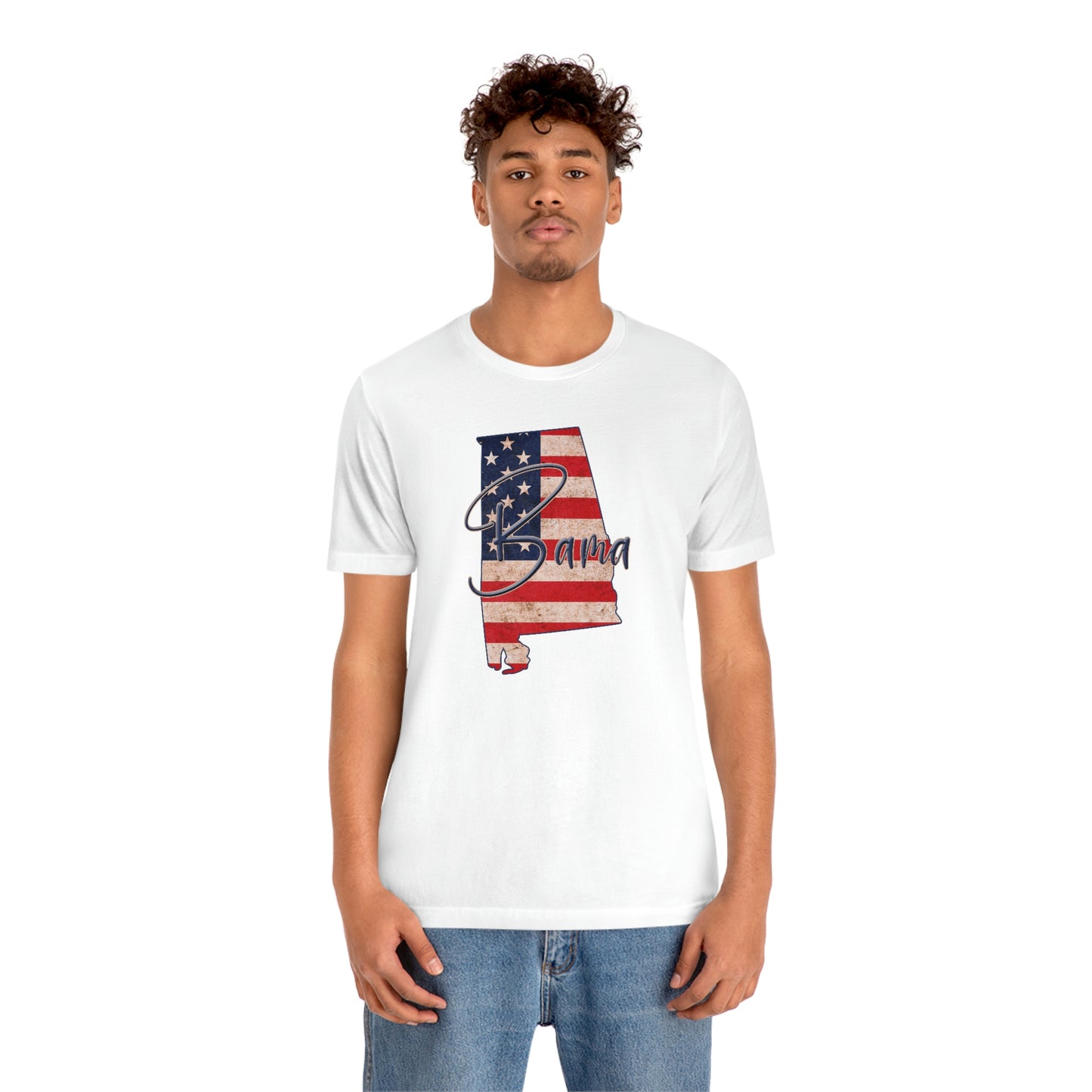 Alabama Bama Flag Unisex Jersey Short Sleeve T-shirt
