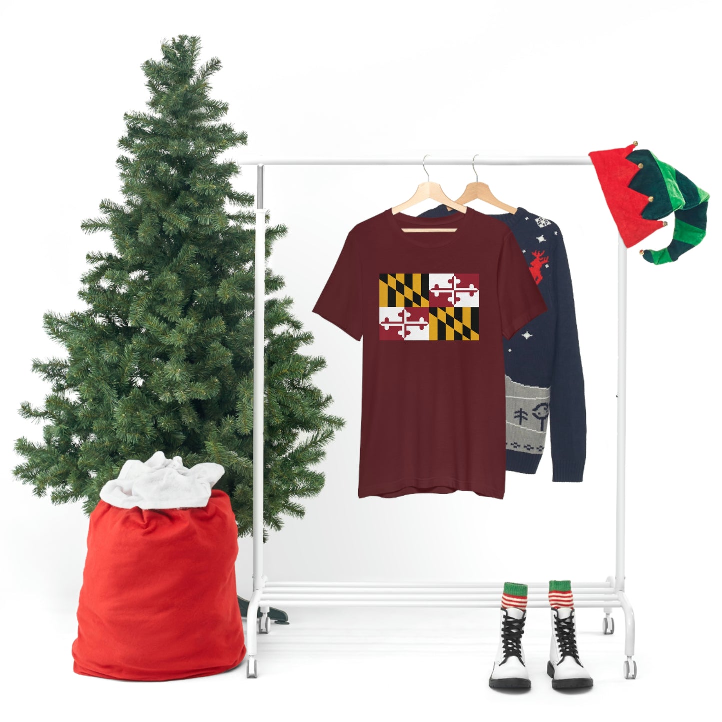 Maryland Flag Unisex Jersey Short Sleeve Tee Tshirt T-shirt