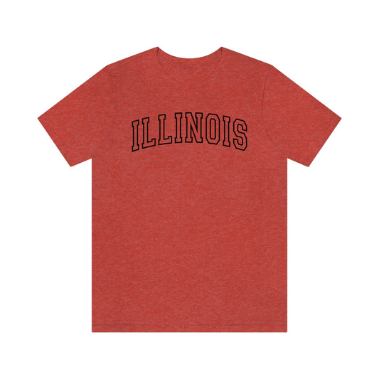 Illinois Varsity Letters Arch Short Sleeve T-shirt