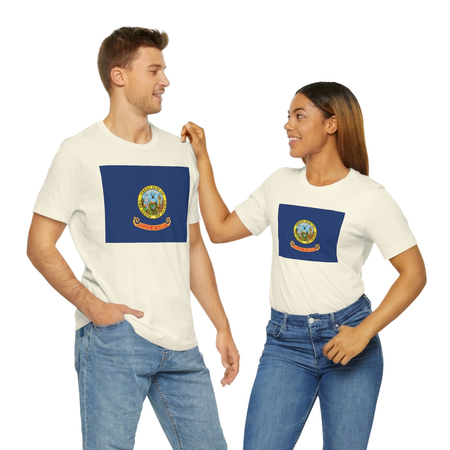 Idaho Flag Unisex Jersey Short Sleeve Tee Tshirt T-shirt
