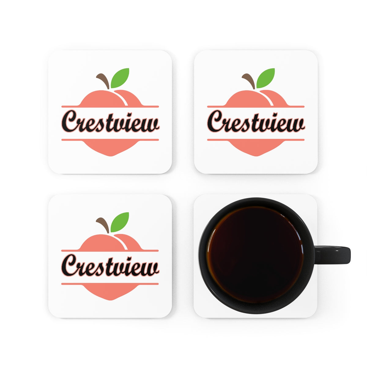 Crestview Georgia Corkwood Coaster Set