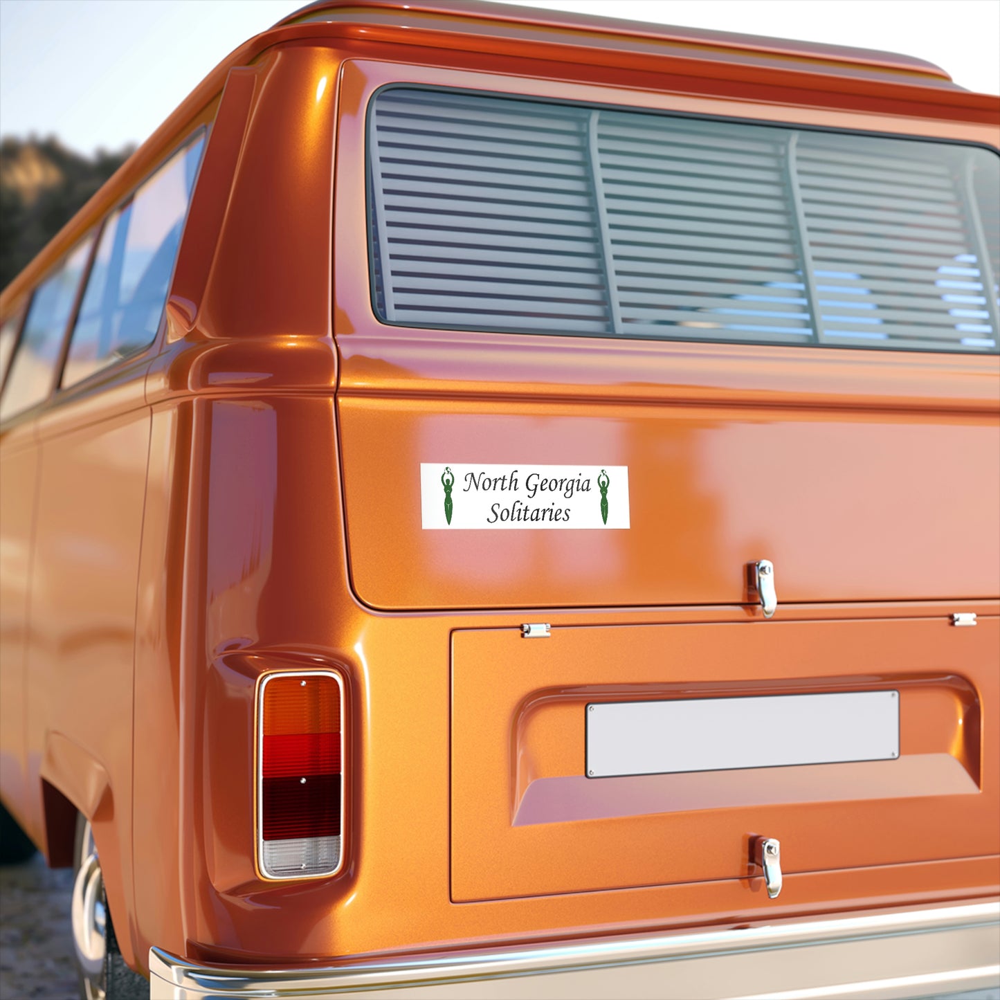 North Georgia Solitaries Bumper Sticker 3 sizes