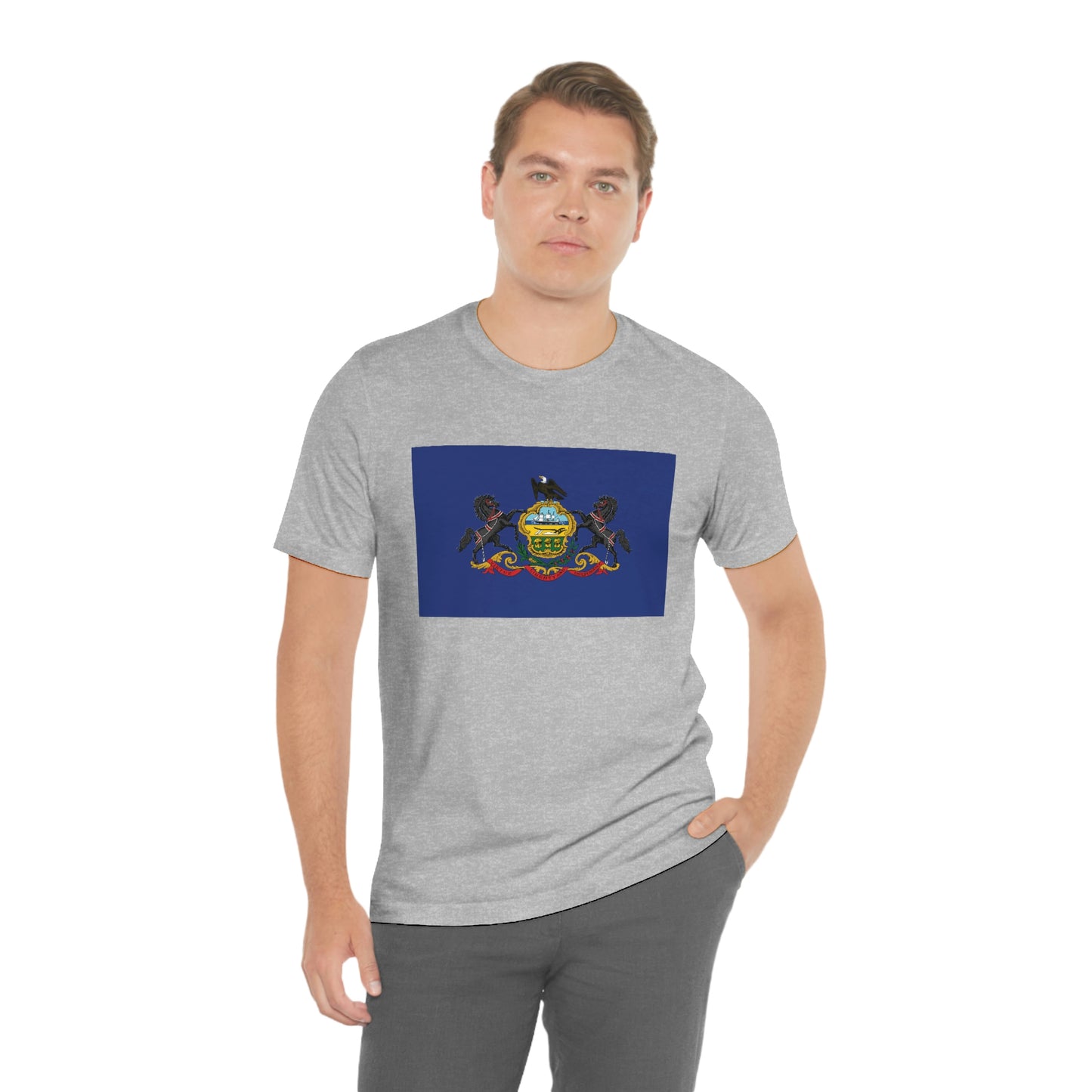 Pennsylvania Flag Unisex Jersey Short Sleeve Tee Tshirt T-shirt