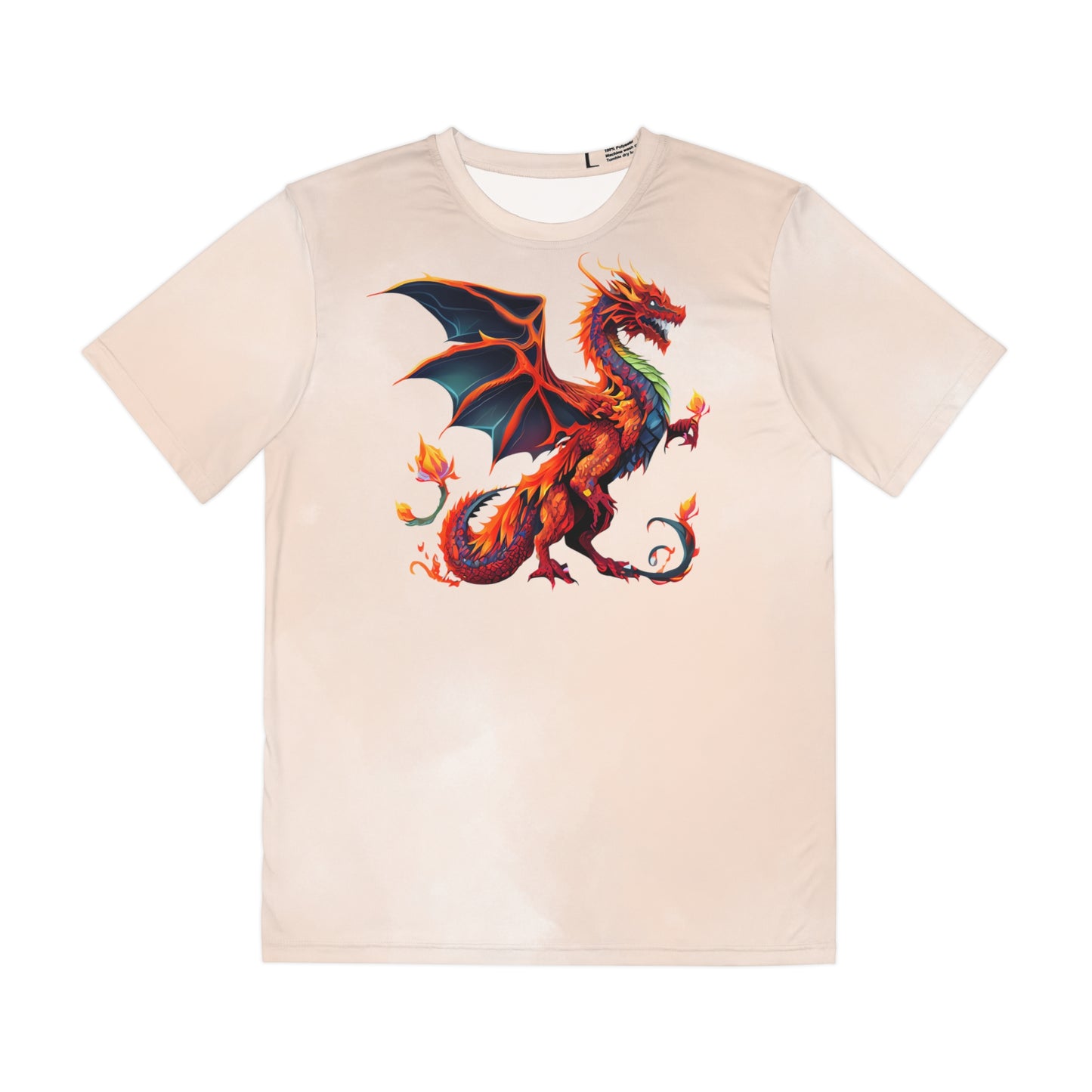 Dragon on Watercolor Background T-shirt