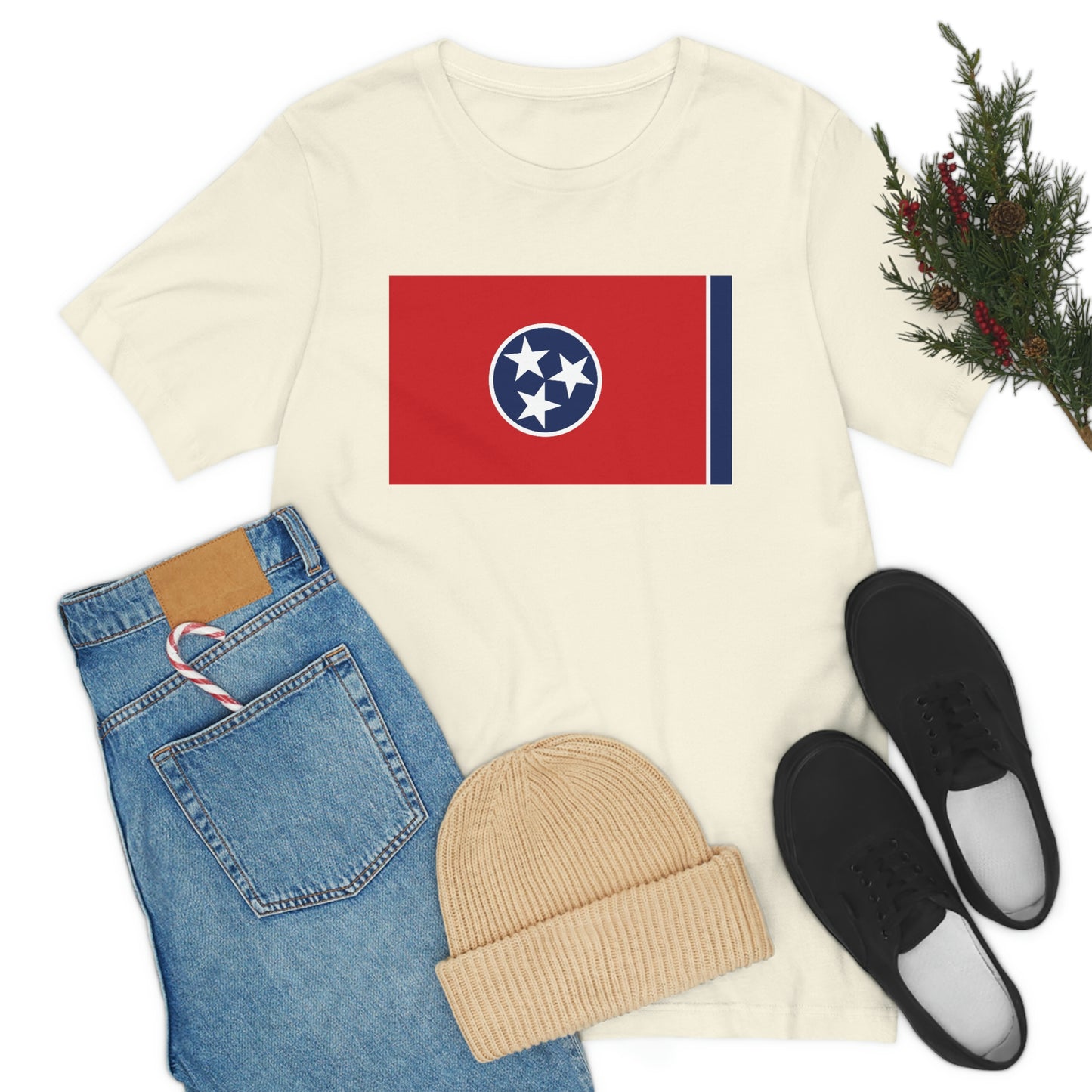 Tennessee Flag Unisex Jersey Short Sleeve Tee Tshirt T-shirt
