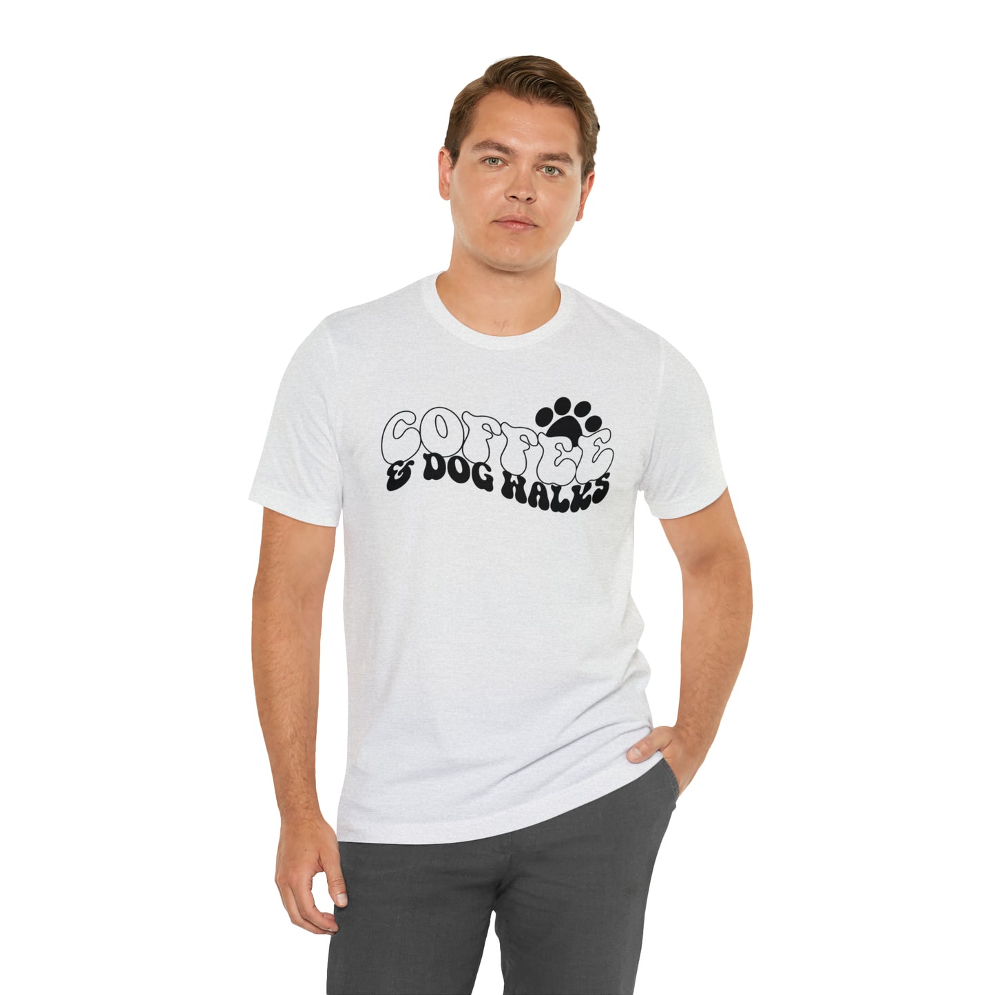 Coffee & Dog Walks Short Sleeve T-shirt