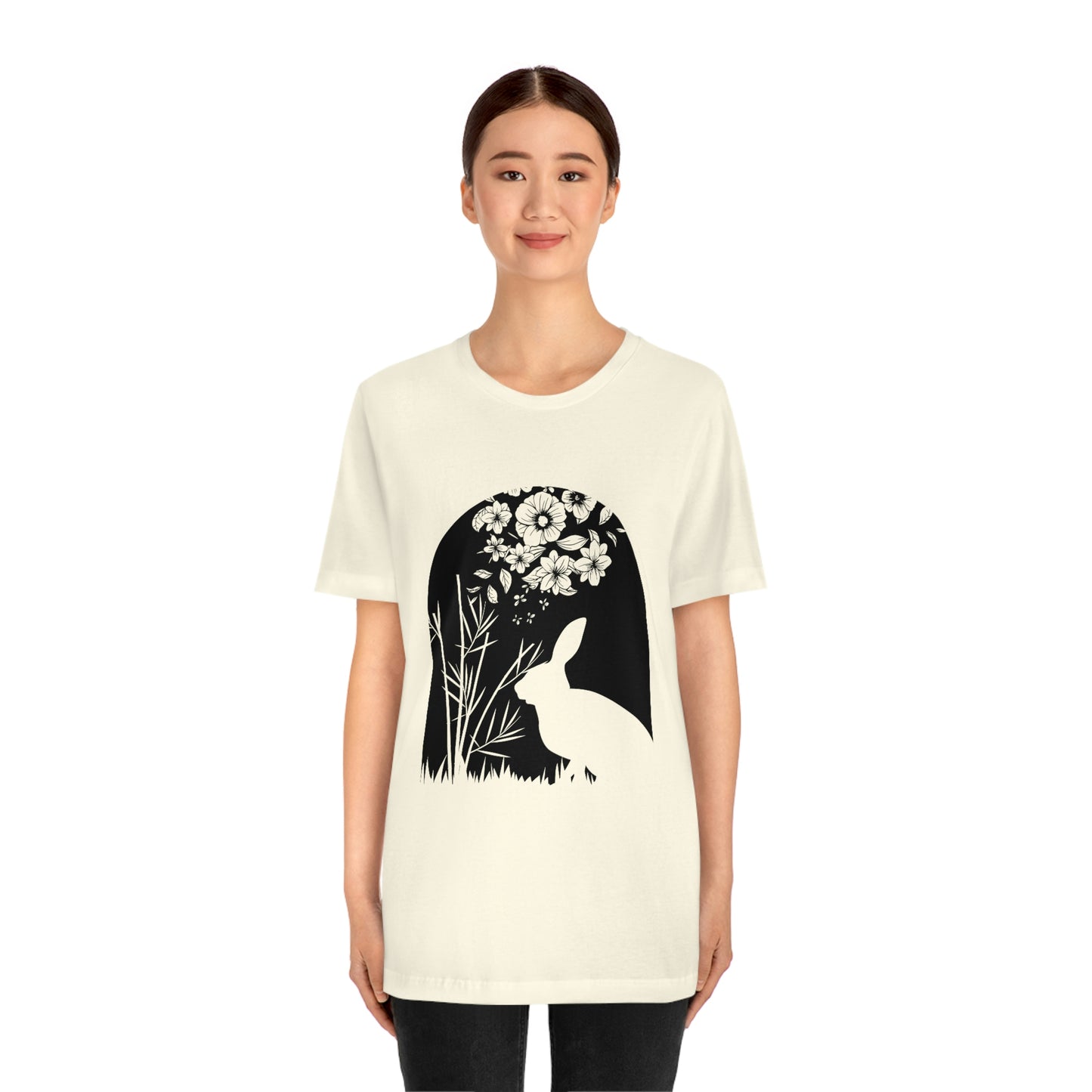 Bunny silhouette scene tshirt tee t-shirt