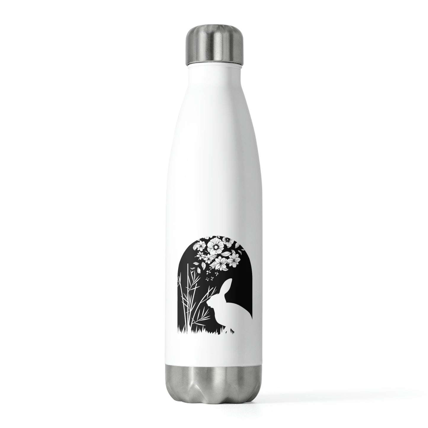 Bunny Silhouette Scene Easter Rabbit 20oz Insulated Bottle