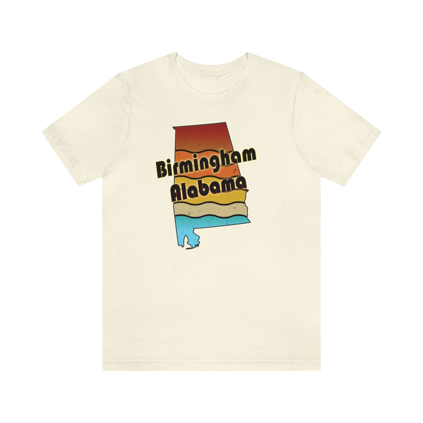 Birmingham Alabama Retro Sunset Unisex Jersey Short Sleeve T-shirt