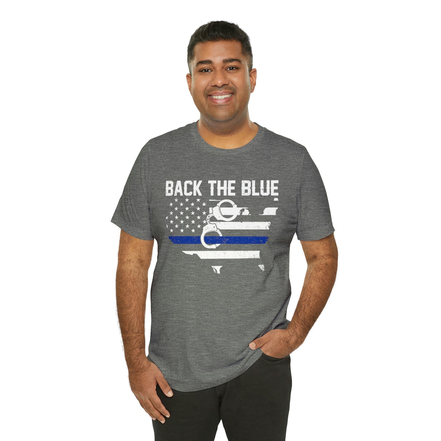 Back the Blue Police Short Sleeve T-shirt