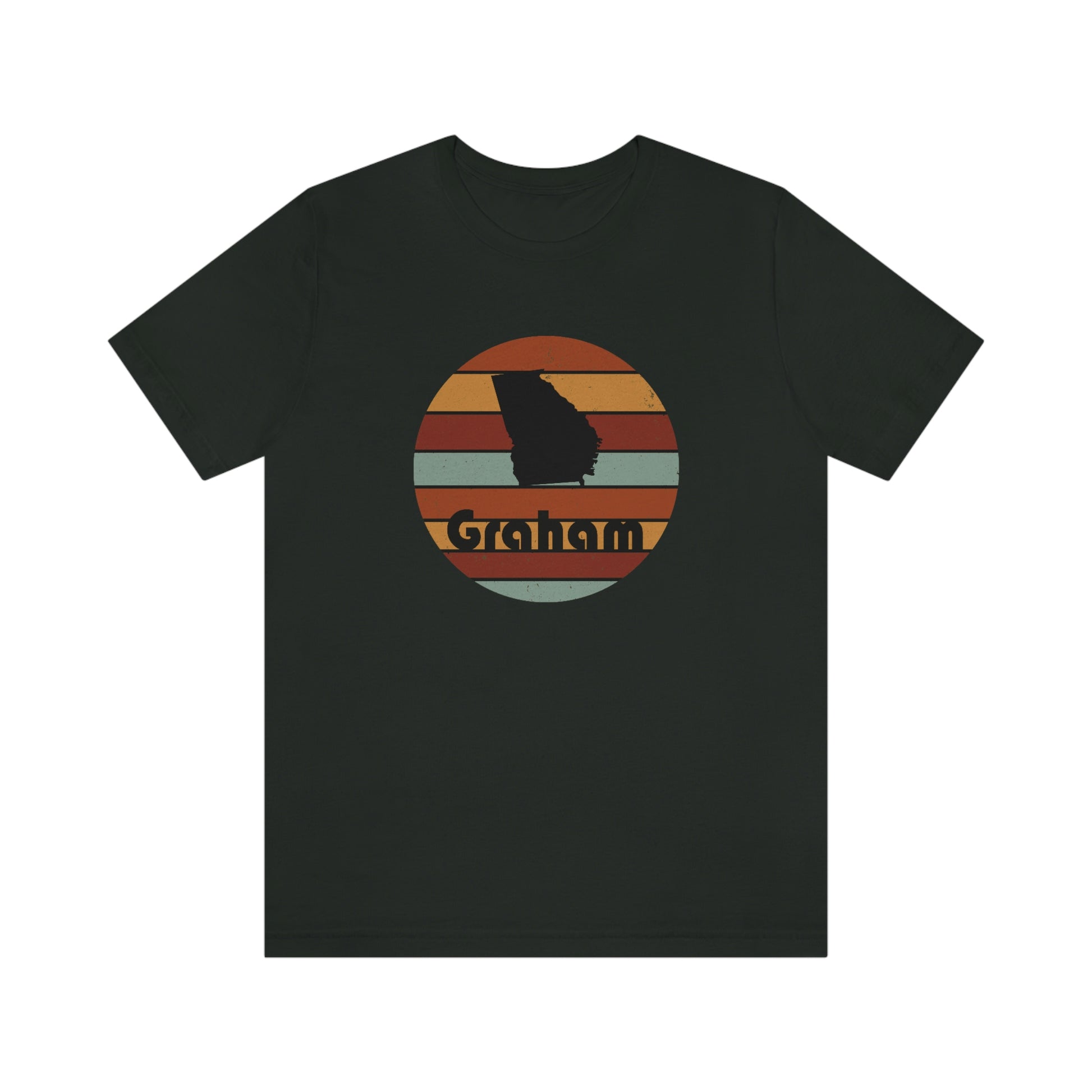 Graham Georgia Retro Sunset Unisex Jersey Short Sleeve Tee Tshirt T-shirt