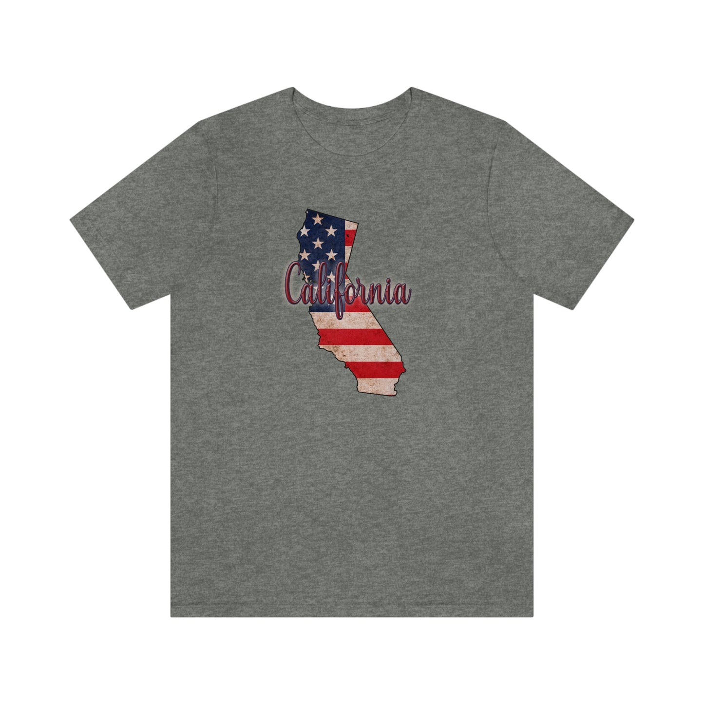 California US Flag Unisex Jersey Short Sleeve Tee Tshirt T-shirt