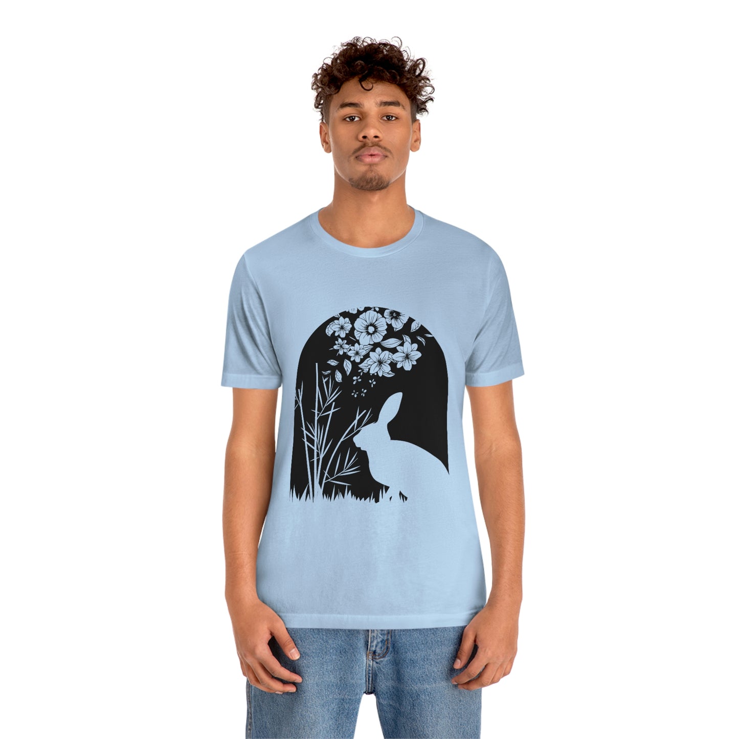 Bunny silhouette scene tshirt tee t-shirt