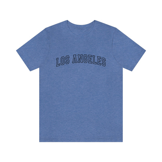 Los Angeles Varsity Letters Arch Unisex Jersey Short Sleeve Tee Tshirt T-shirt