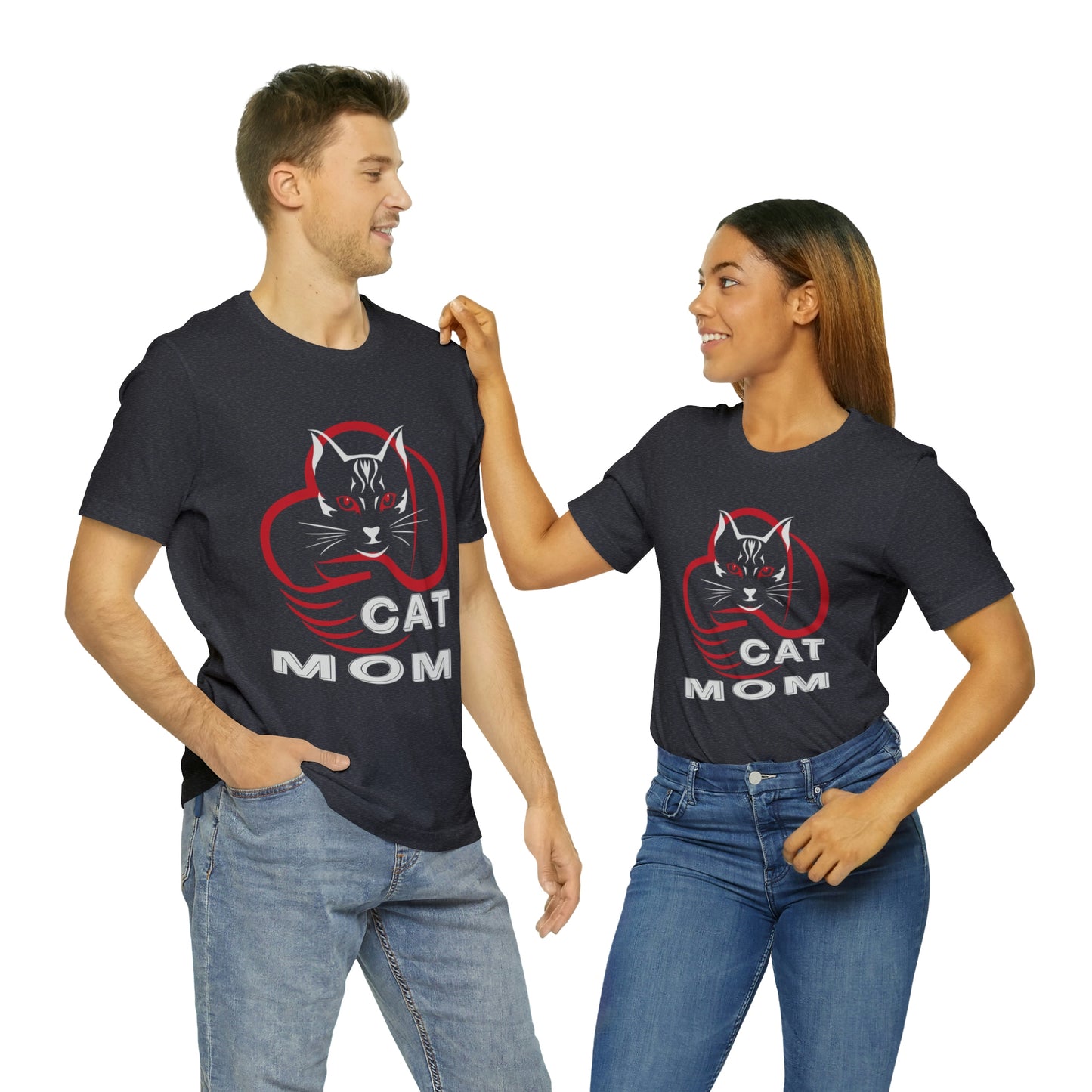 Cat Mom Short Sleeve T-shirt