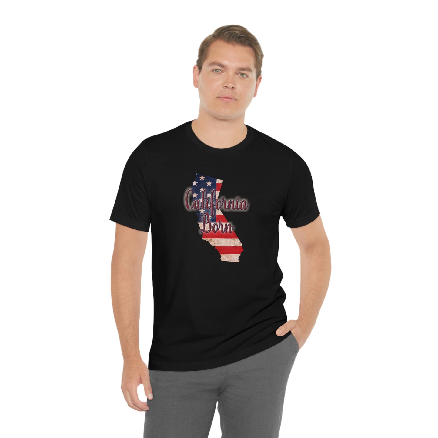 California US Flag Unisex Jersey Short Sleeve Tee Tshirt T-shirt