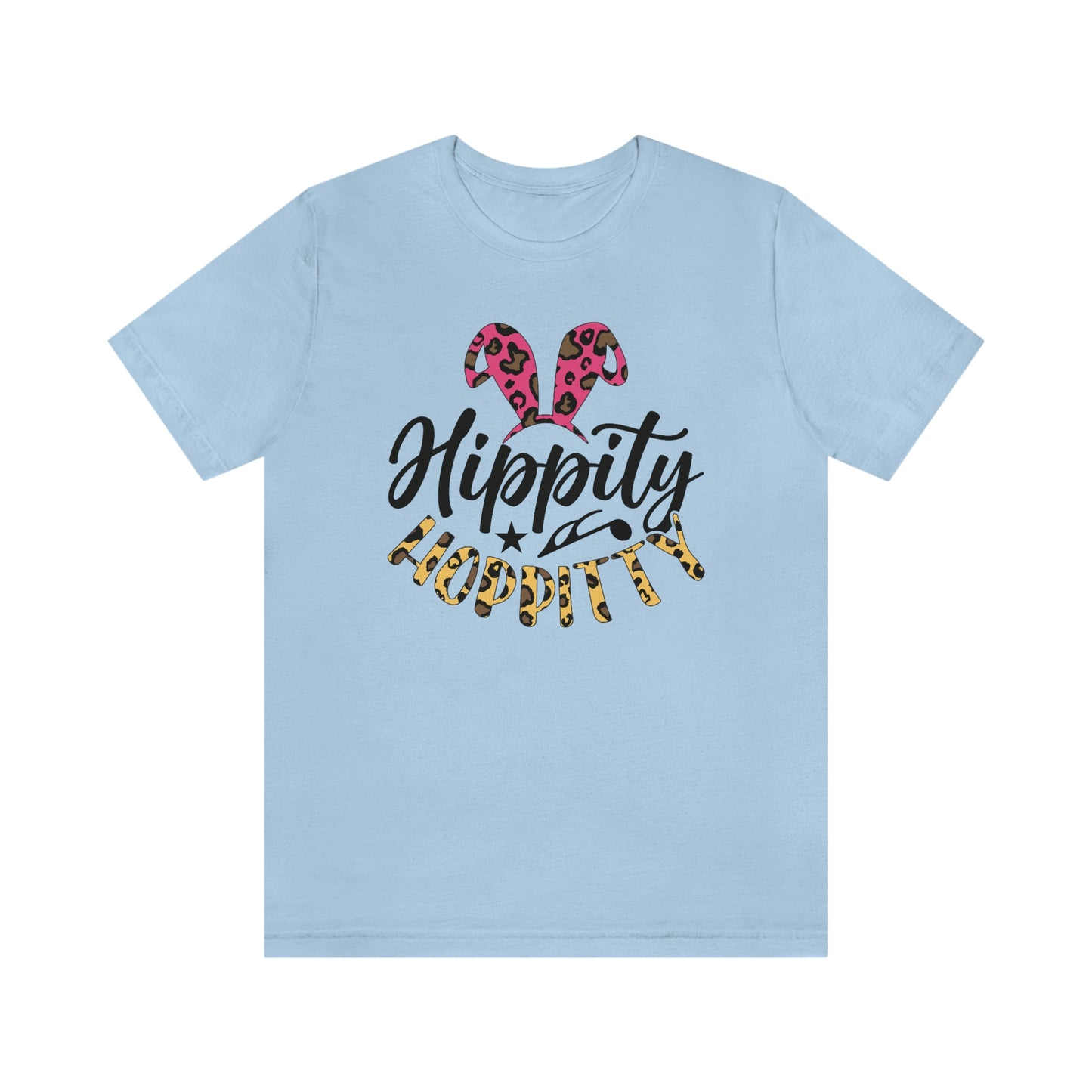 Hippity Hoppitty Leopard Print Unisex Jersey Short Sleeve Tee