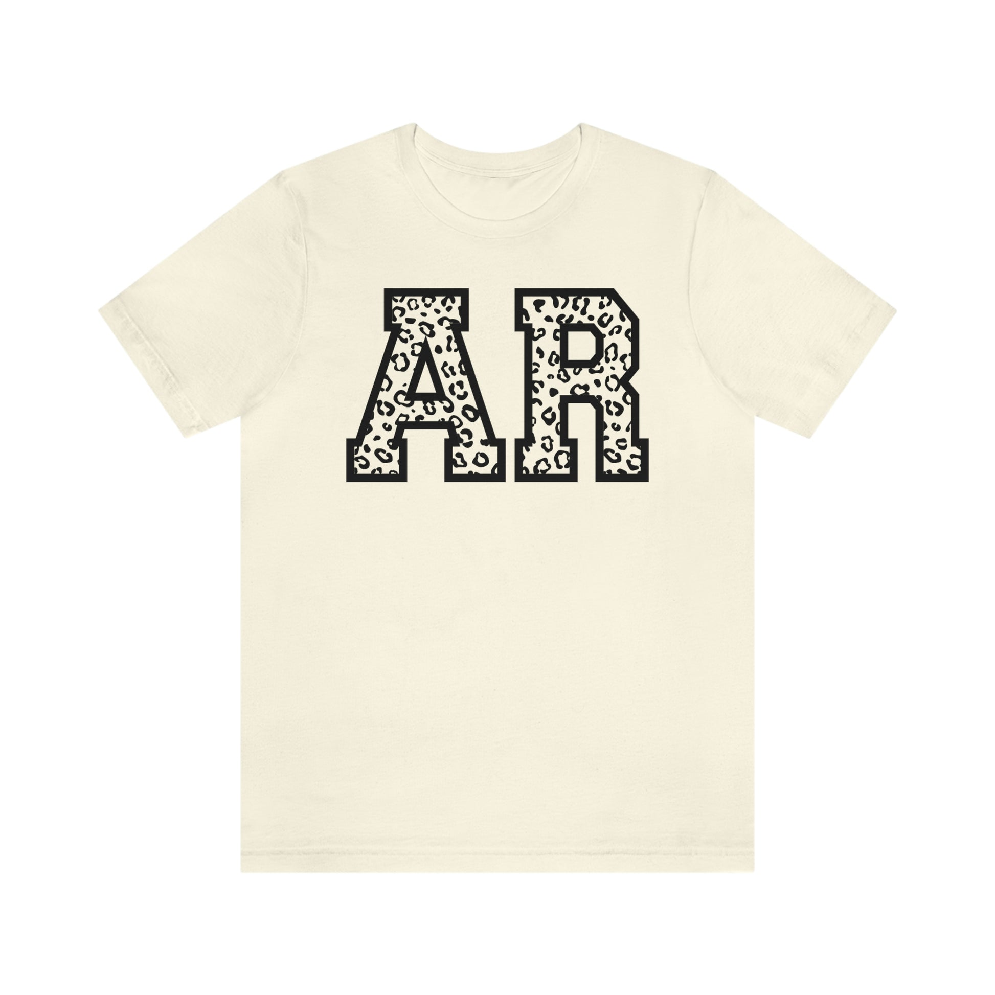 Arkansas AR Leopard Print US Flag Unisex Jersey Short Sleeve Tee Tshirt T-shirt
